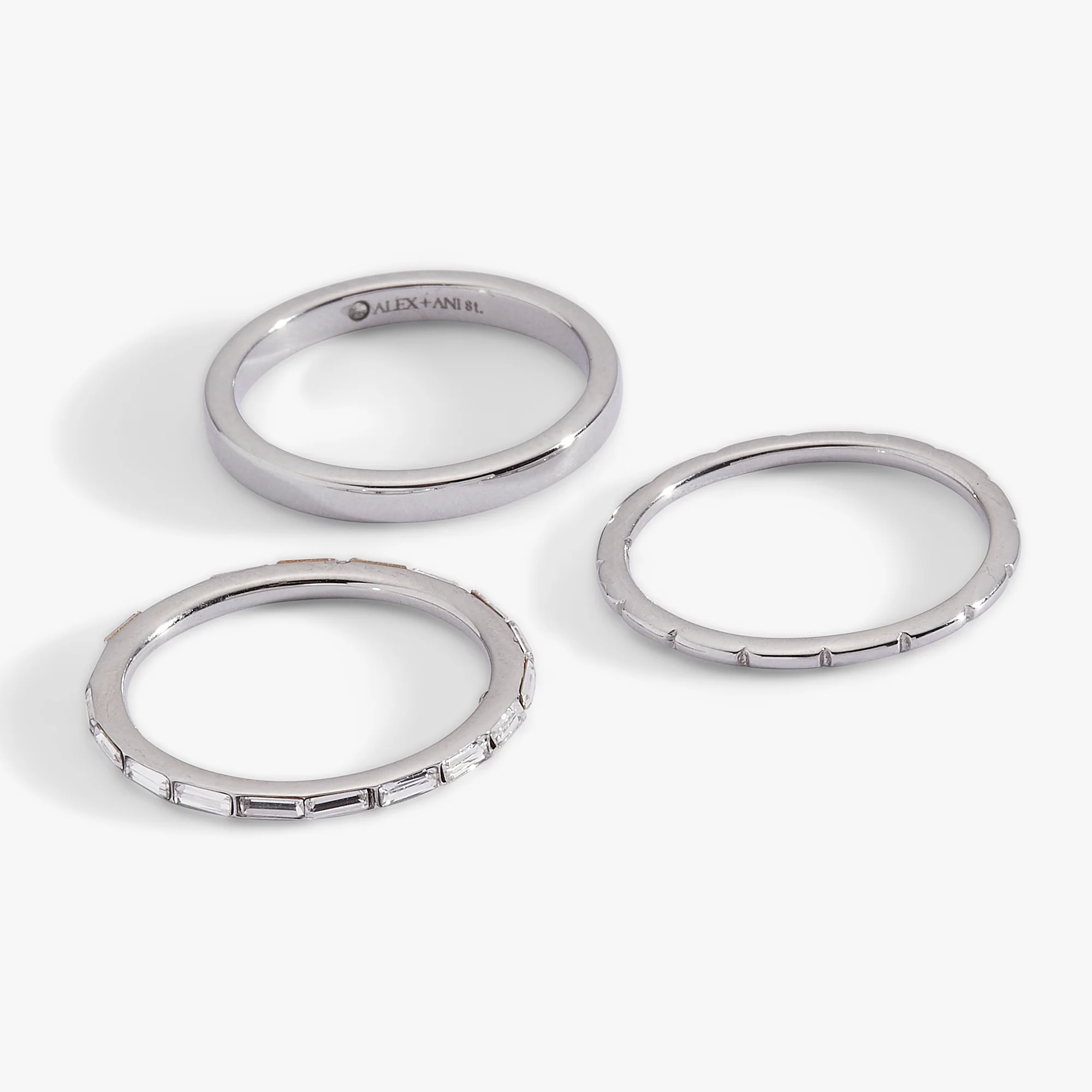 Baguette Stacking Ring Set of 3 - Image 5