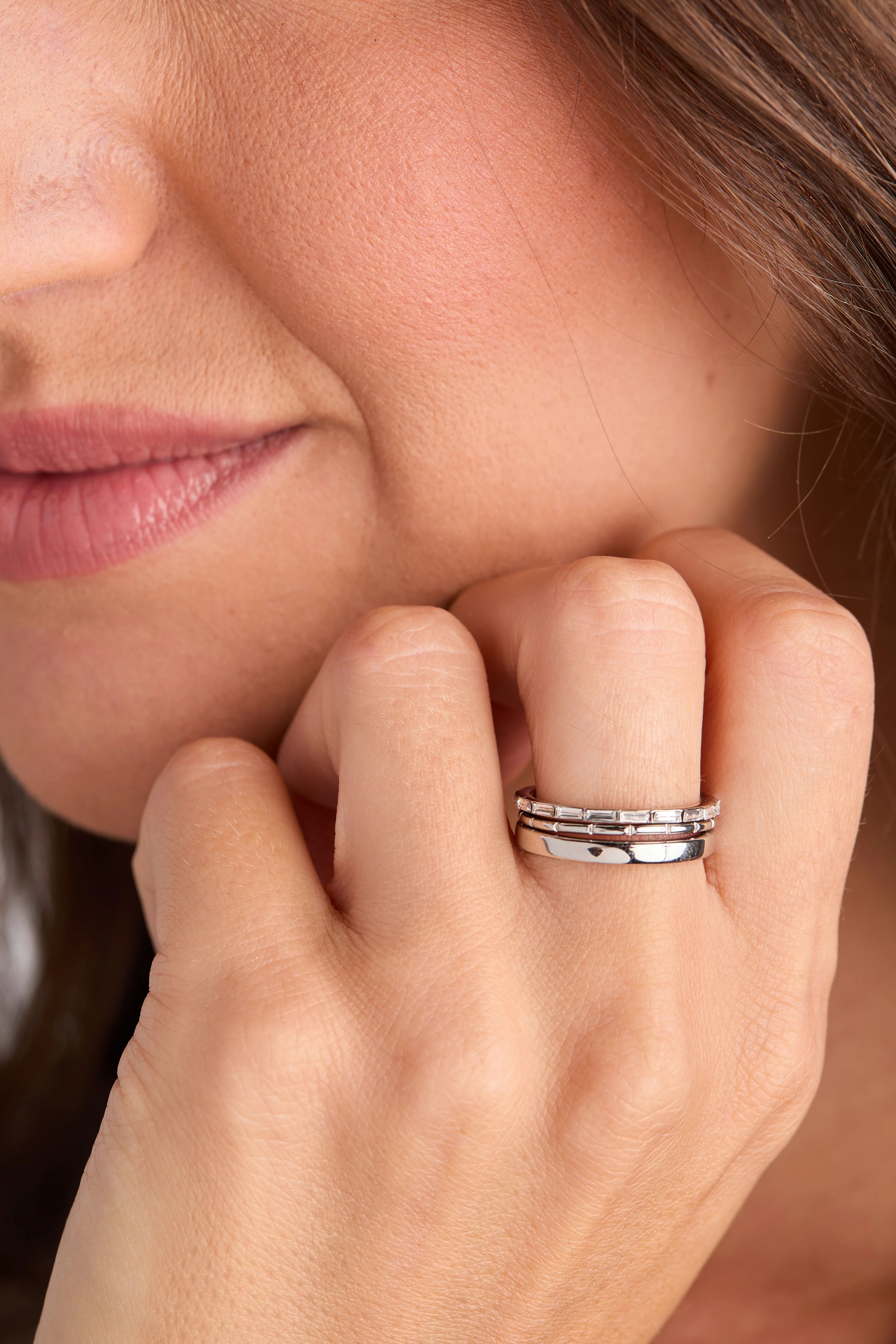 Baguette Stacking Ring Set of 3 - Image 6