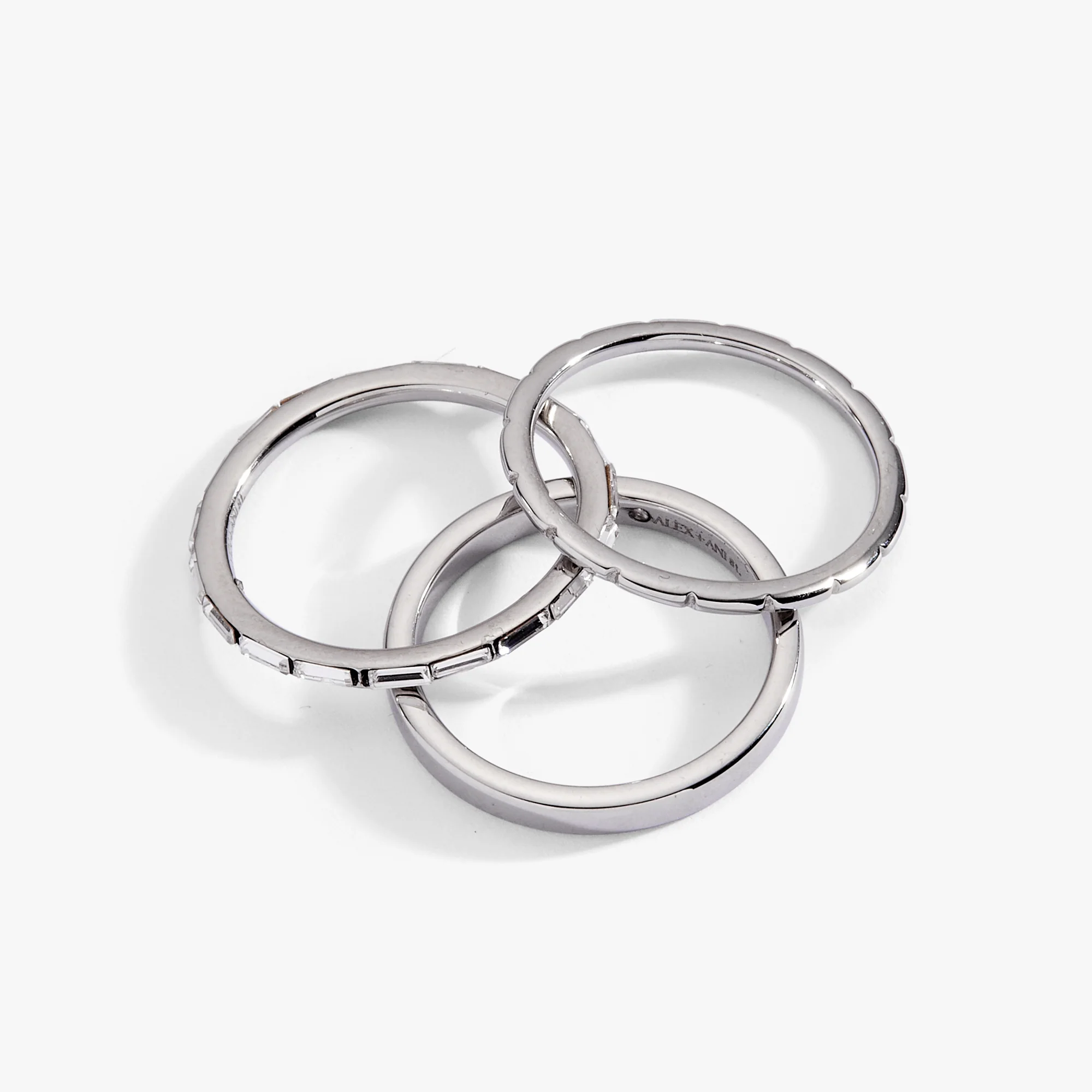 Baguette Stacking Ring Set of 3 - Image 8