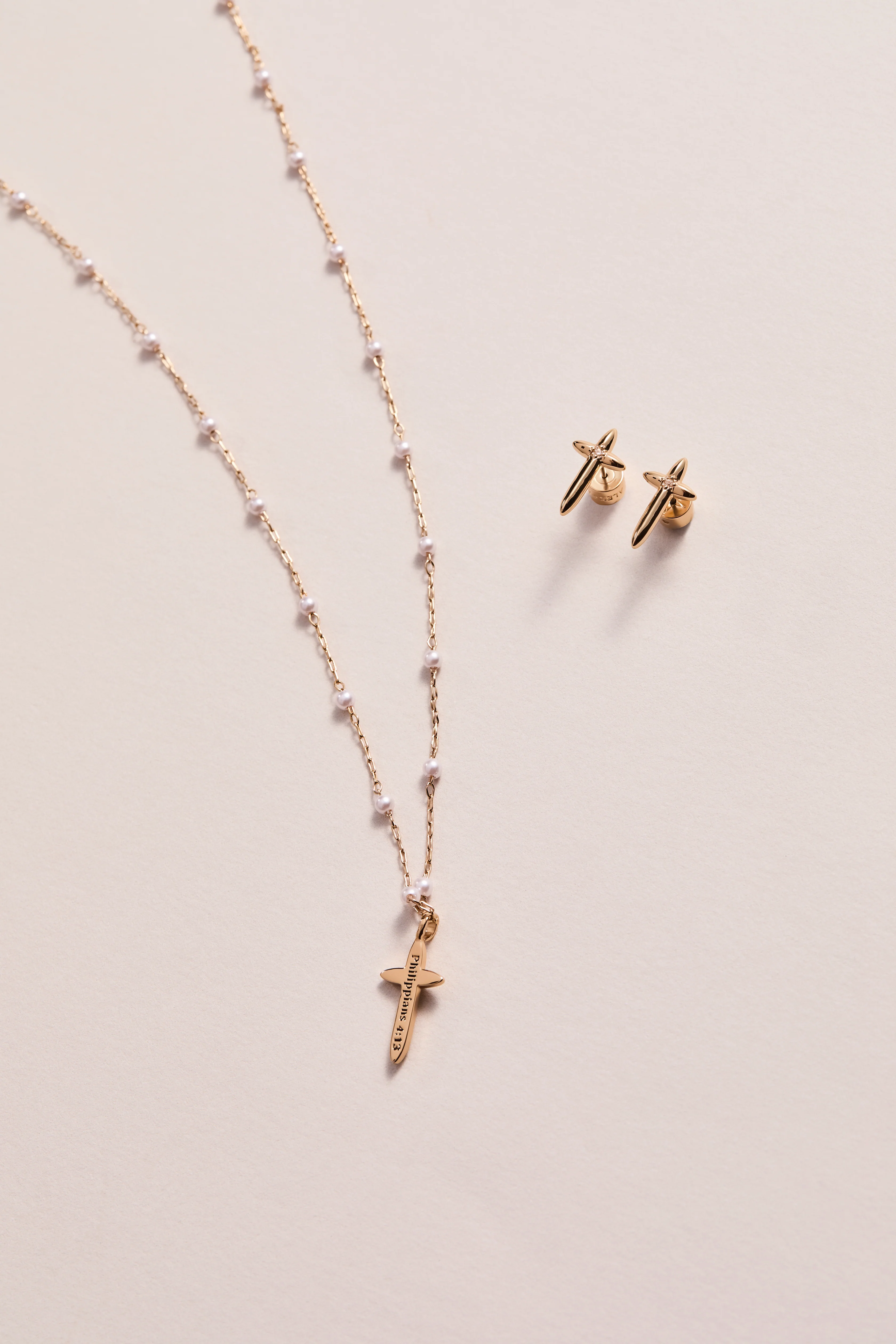 4:13 Cross Stud Earrings - Image 6