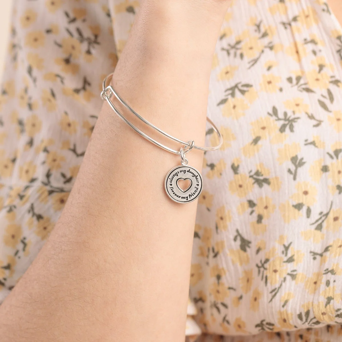'Always Mine' Charm Bangles, Set of 2 - Image 3