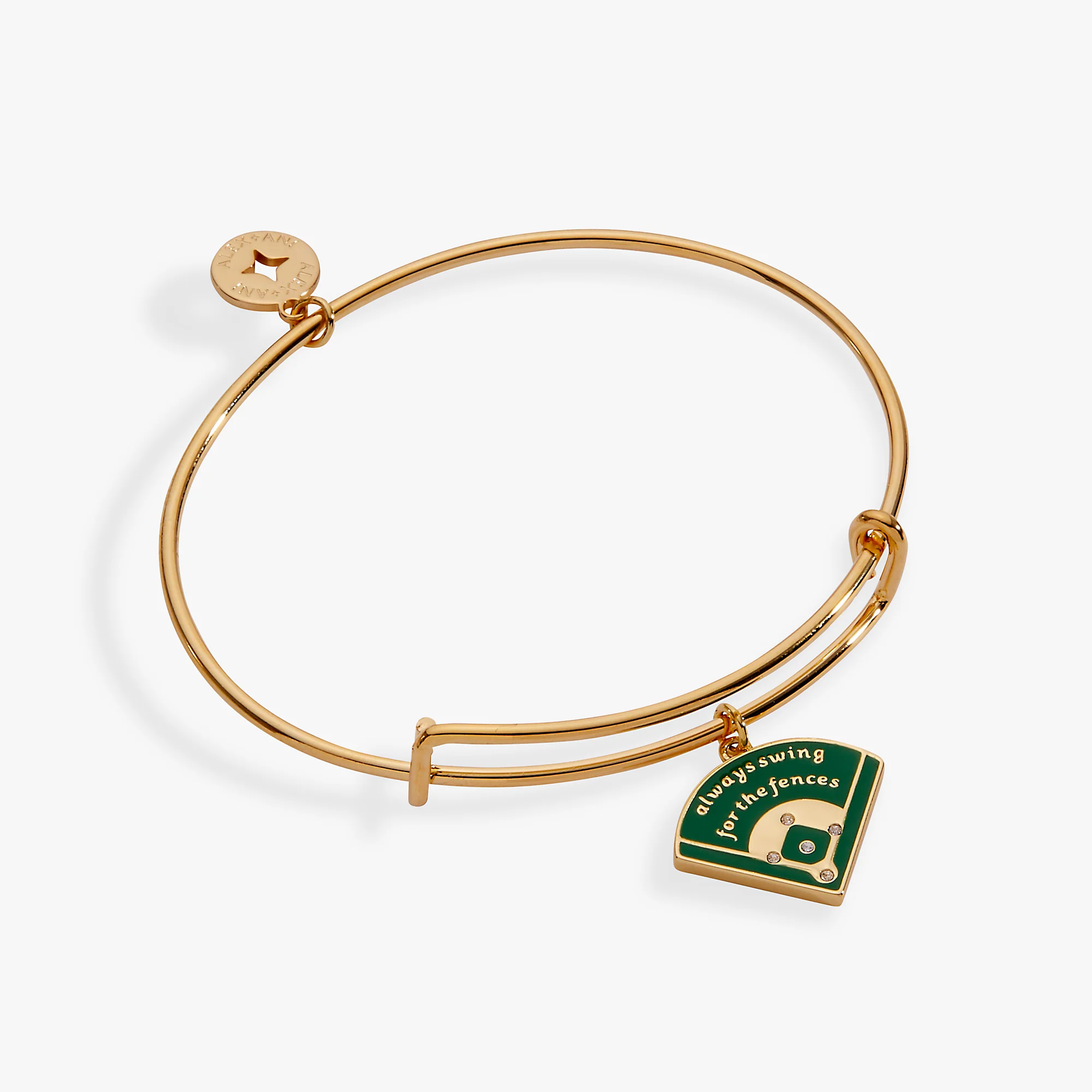 "Always Swing for the Fences" Charm Bangle - Image 4