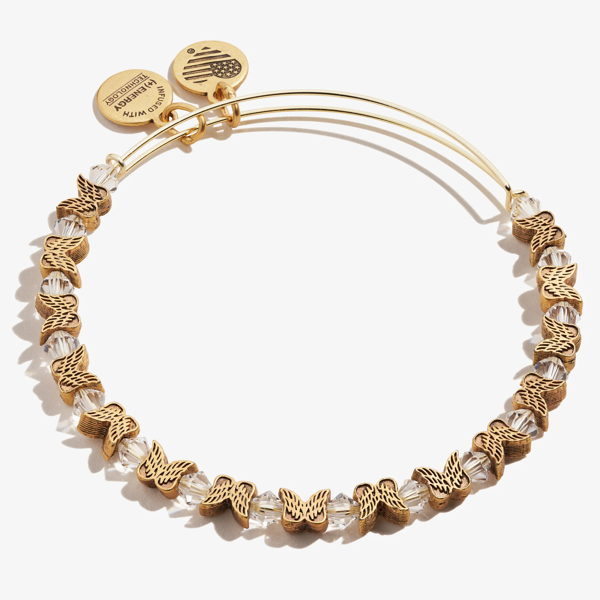 Angel Wing Beaded Bangle - Image 3