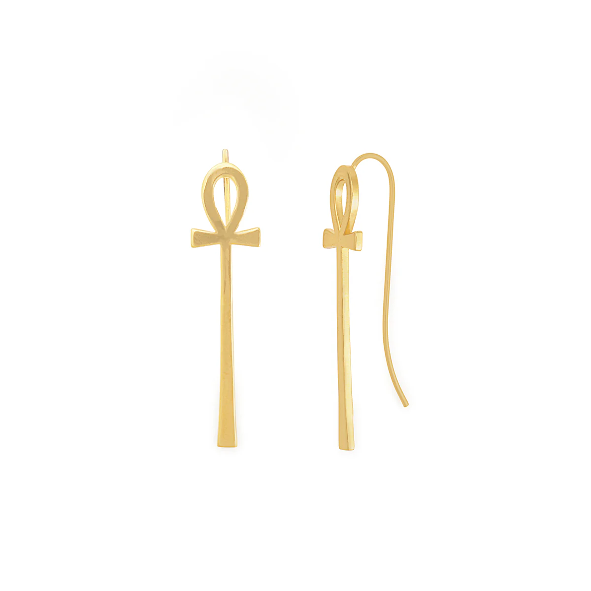 Ankh Drop Earrings - Image 2