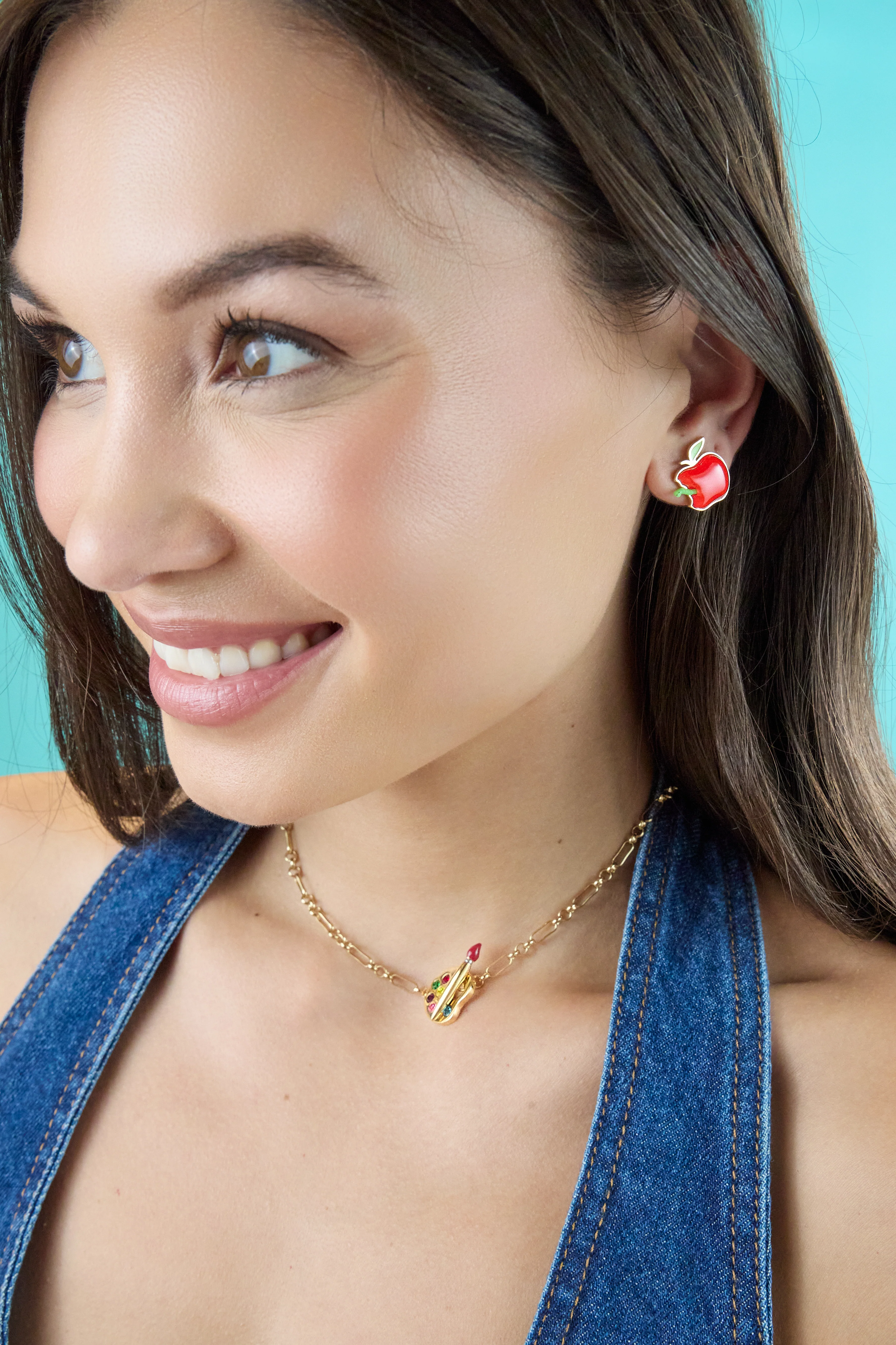 Apple Stud Earrings - Image 2