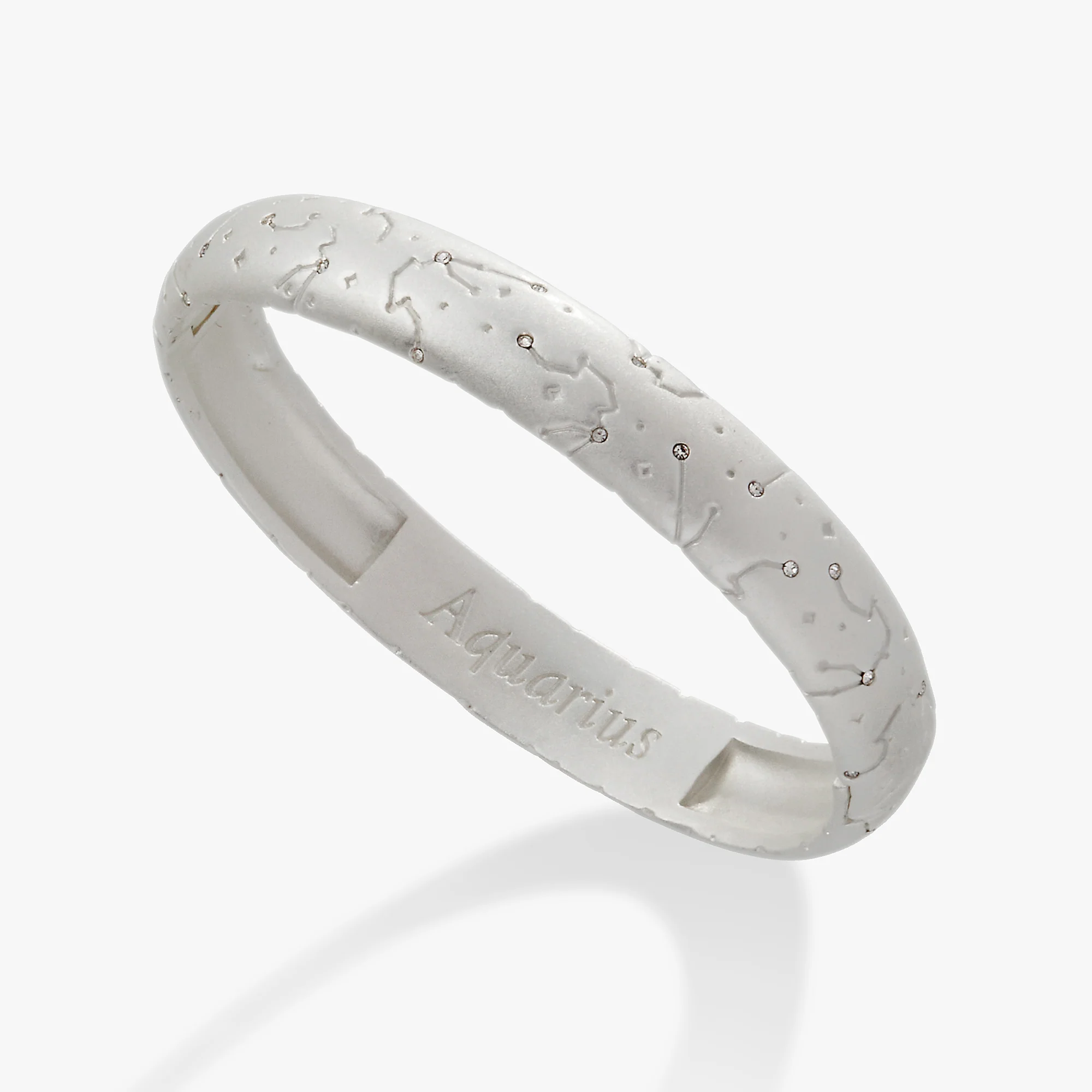 Aquarius Zodiac Hinge Bangle - Image 4