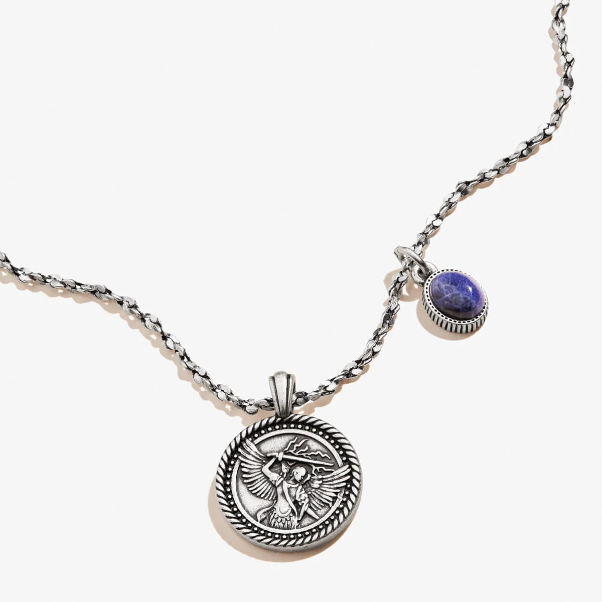 Archangel Michael Duo Charm Necklace
