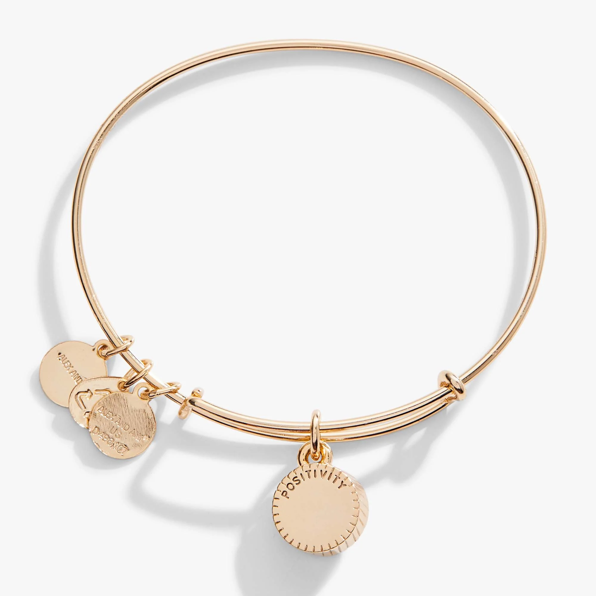 August Birthstone Charm Bangle, Peridot - Image 6