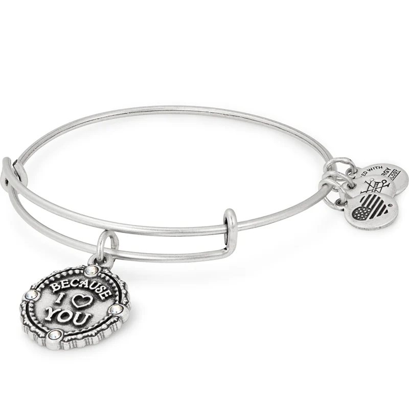 'Because I Love You' Charm Bangle