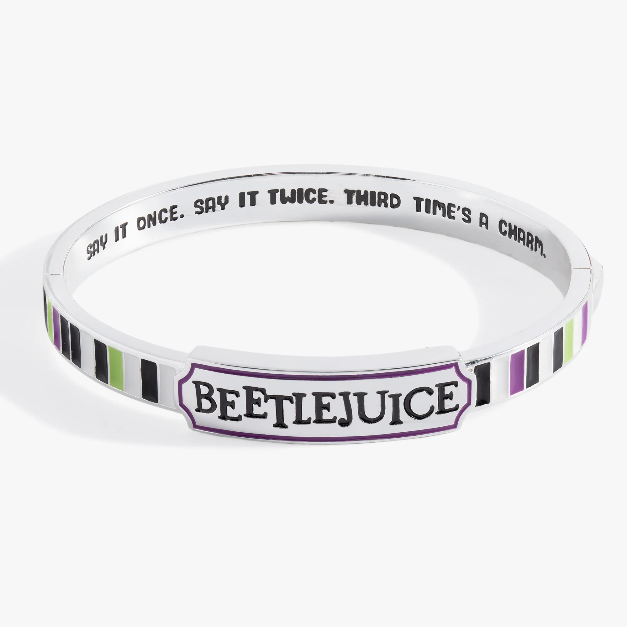 BEETLEJUICE™ 'Say It Once. Say It Twice. Third Time's A Charm' Bangle - Image 3