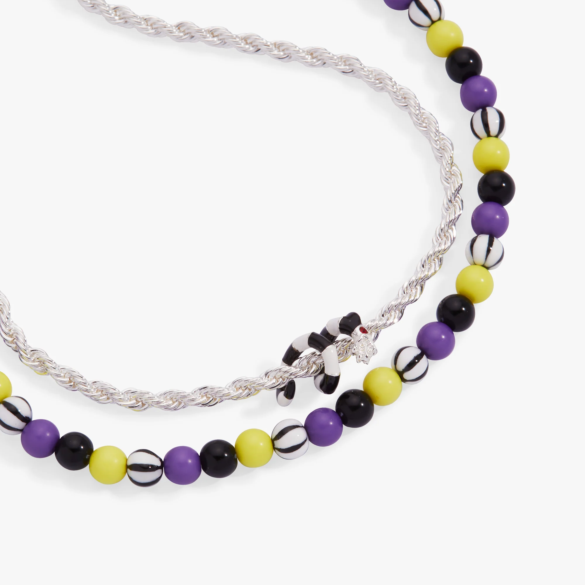 BEETLEJUICE™ Sandworm Layered Beaded Necklace - Image 3