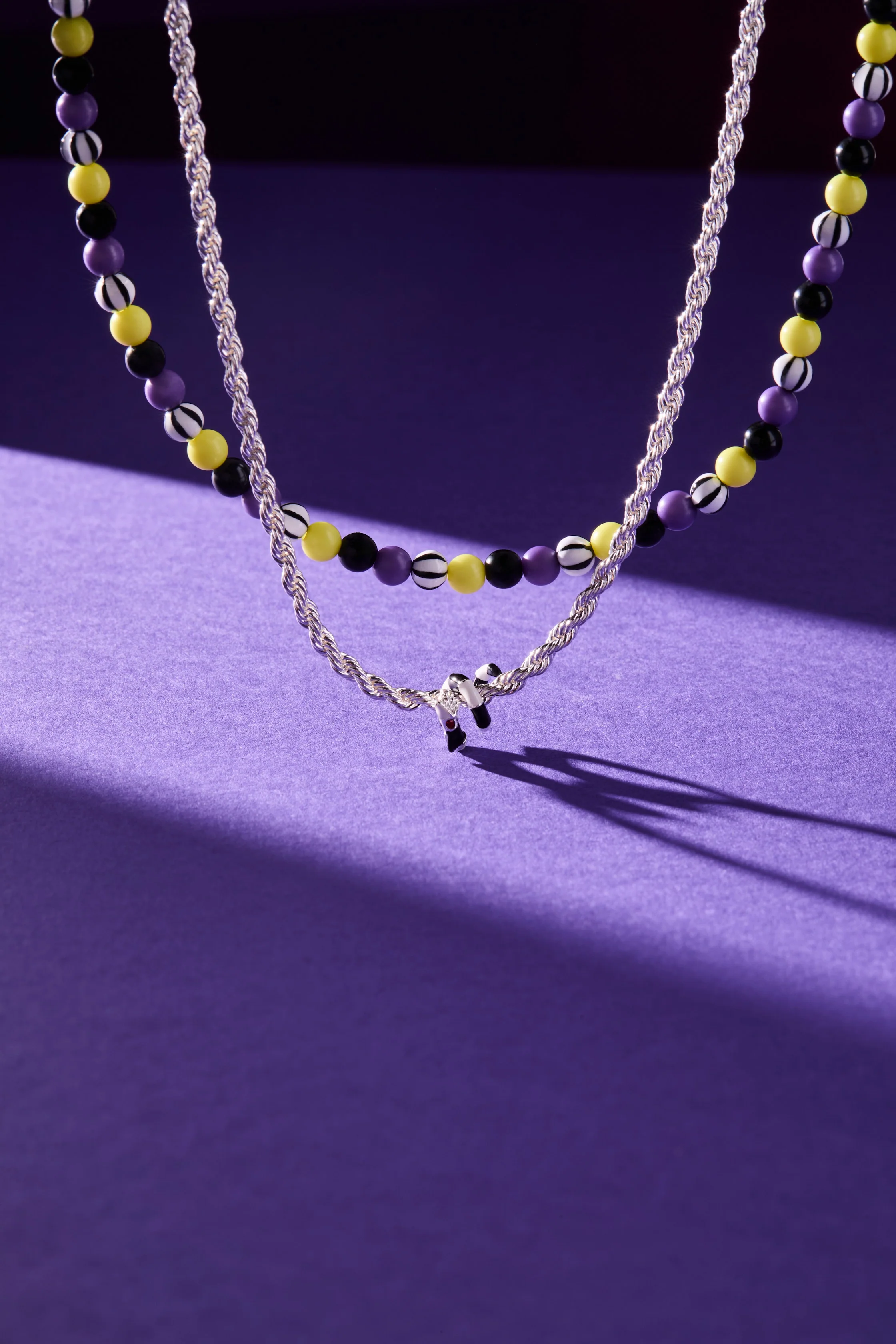 BEETLEJUICE™ Sandworm Layered Beaded Necklace - Image 5