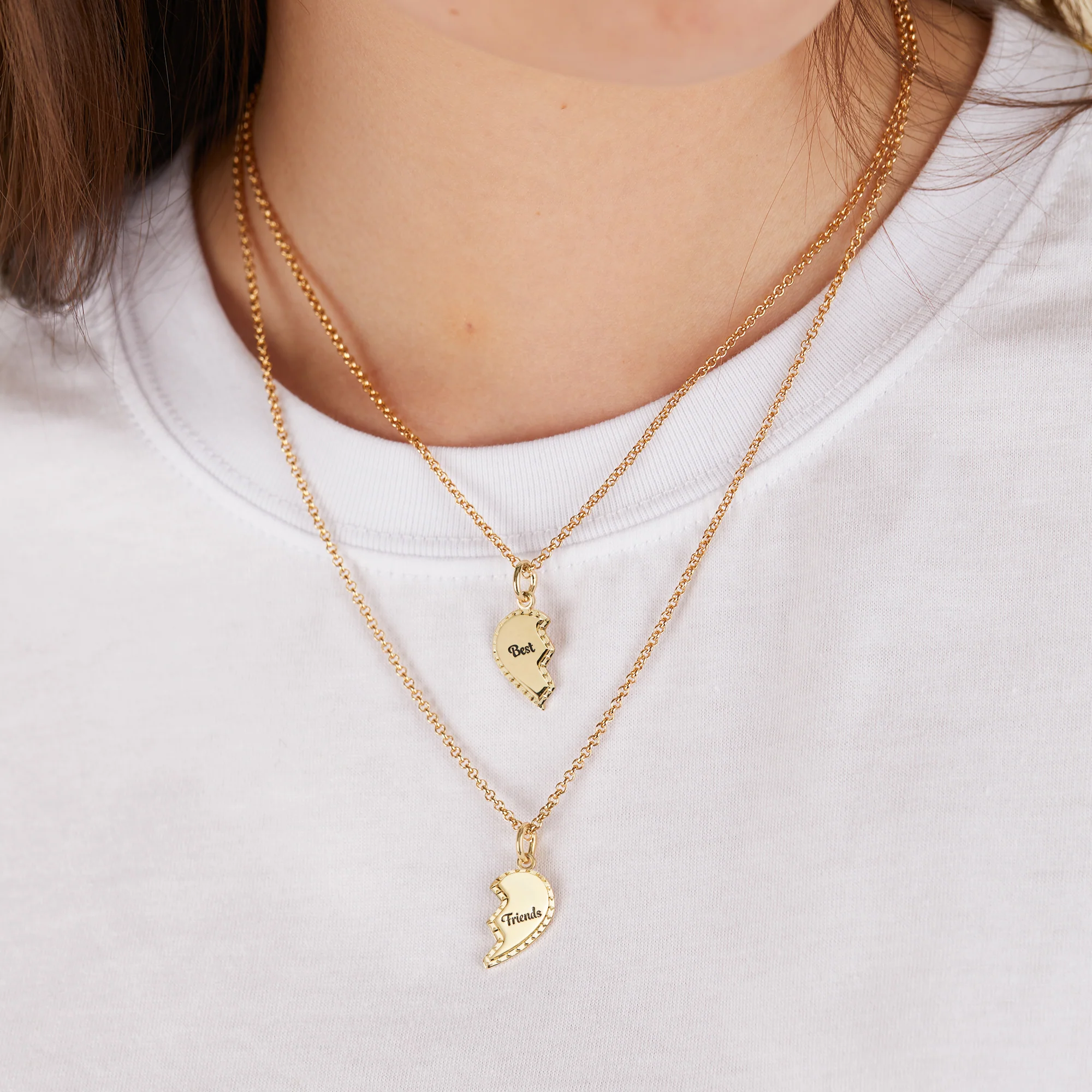 Best Friends Charm Necklace, Set of 2 - Image 6