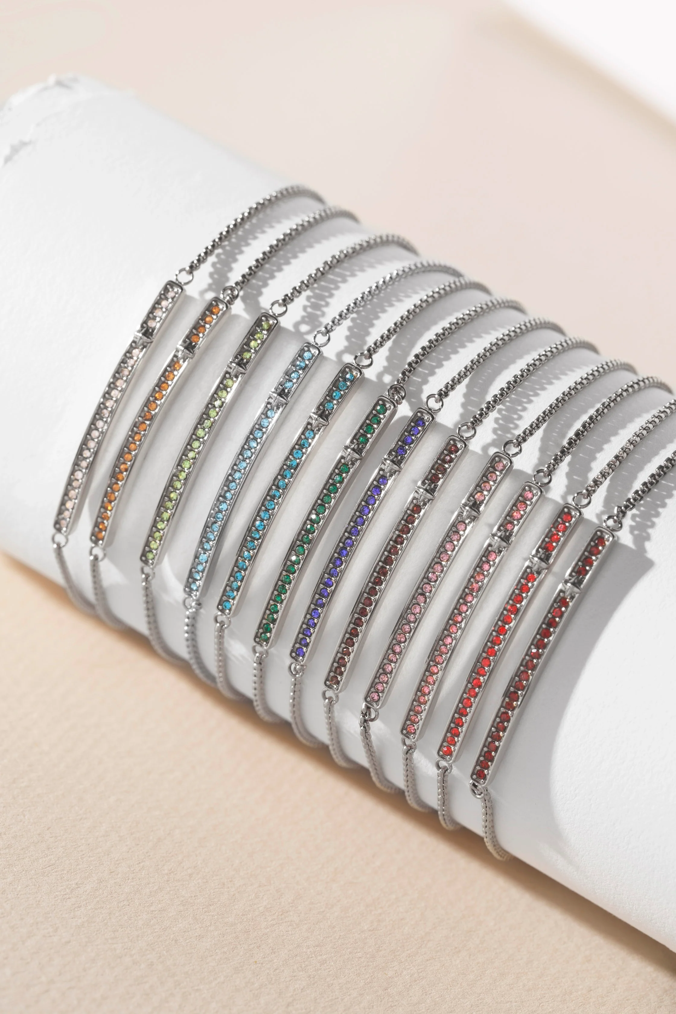 October Everyday Birthstone Pave Bolo Bracelet - Image 8