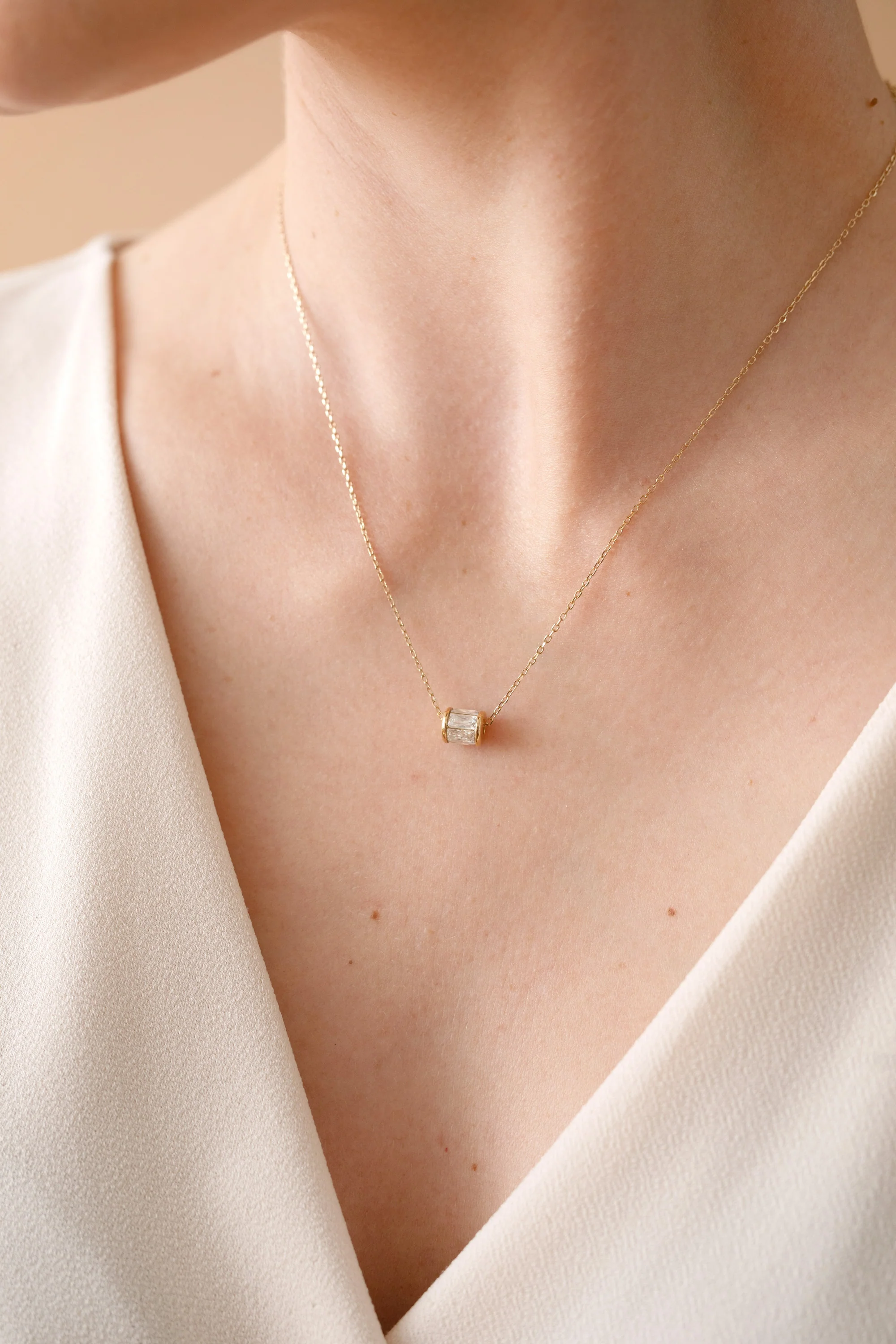 April Birthstone Precious Pendant Necklace - Image 7