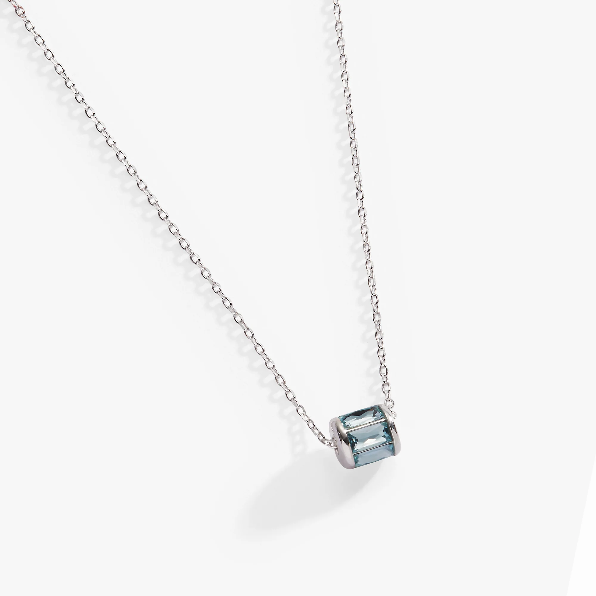 March Birthstone Precious Pendant Necklace - Image 8