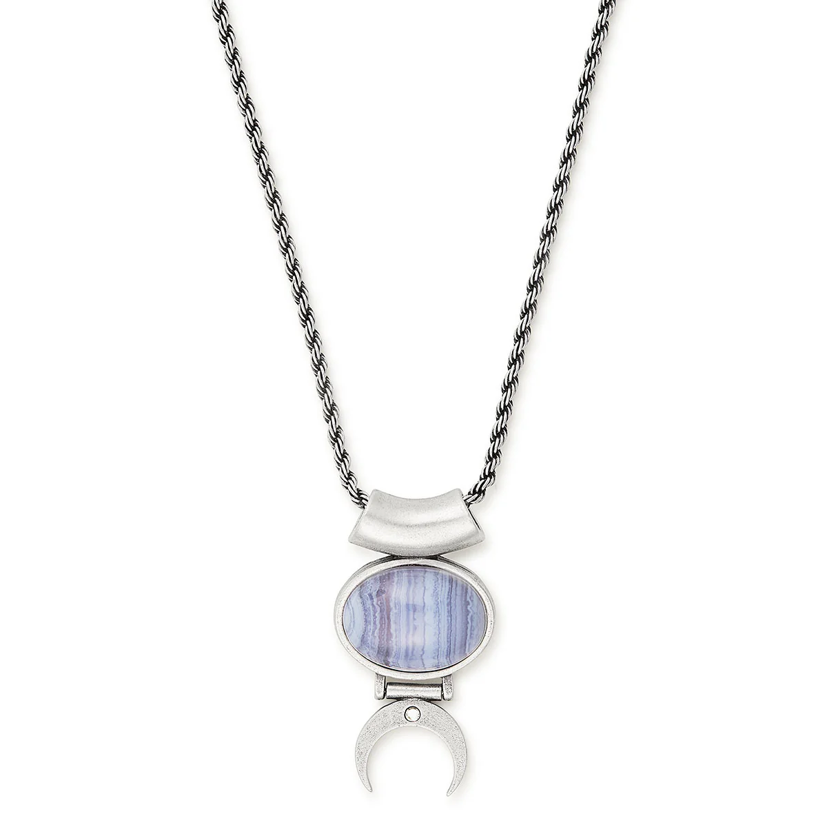 Blue Lace Agate Adjustable Necklace - Image 2