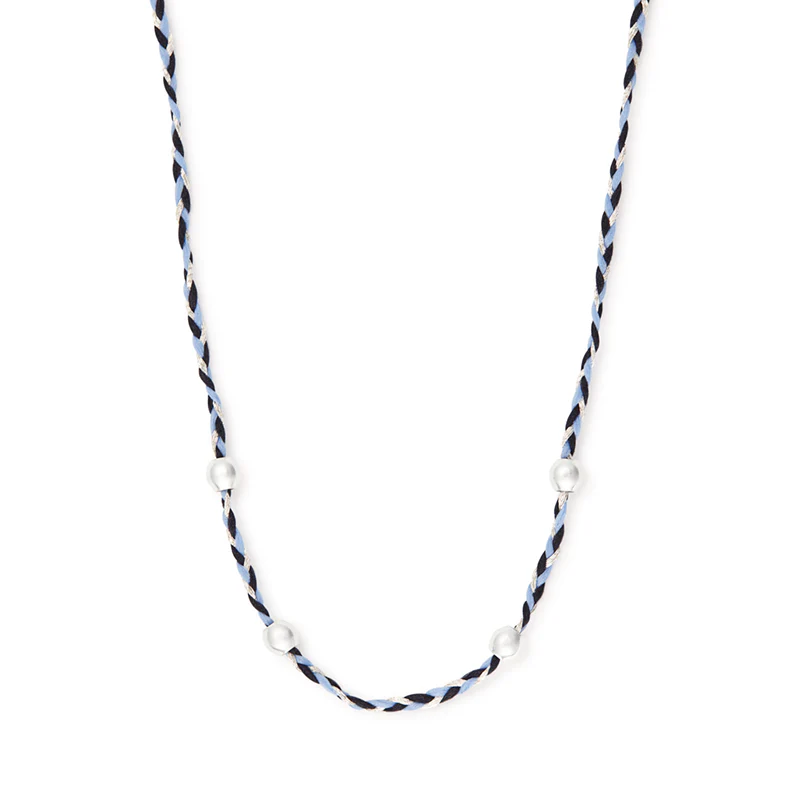 Blue Precious Threads Necklace