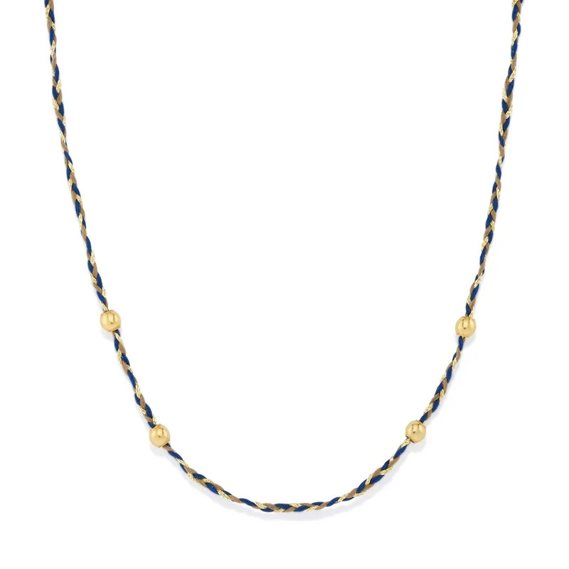 Blue Precious Threads Necklace - Image 3