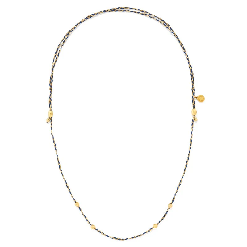 Blue Precious Threads Necklace - Image 4