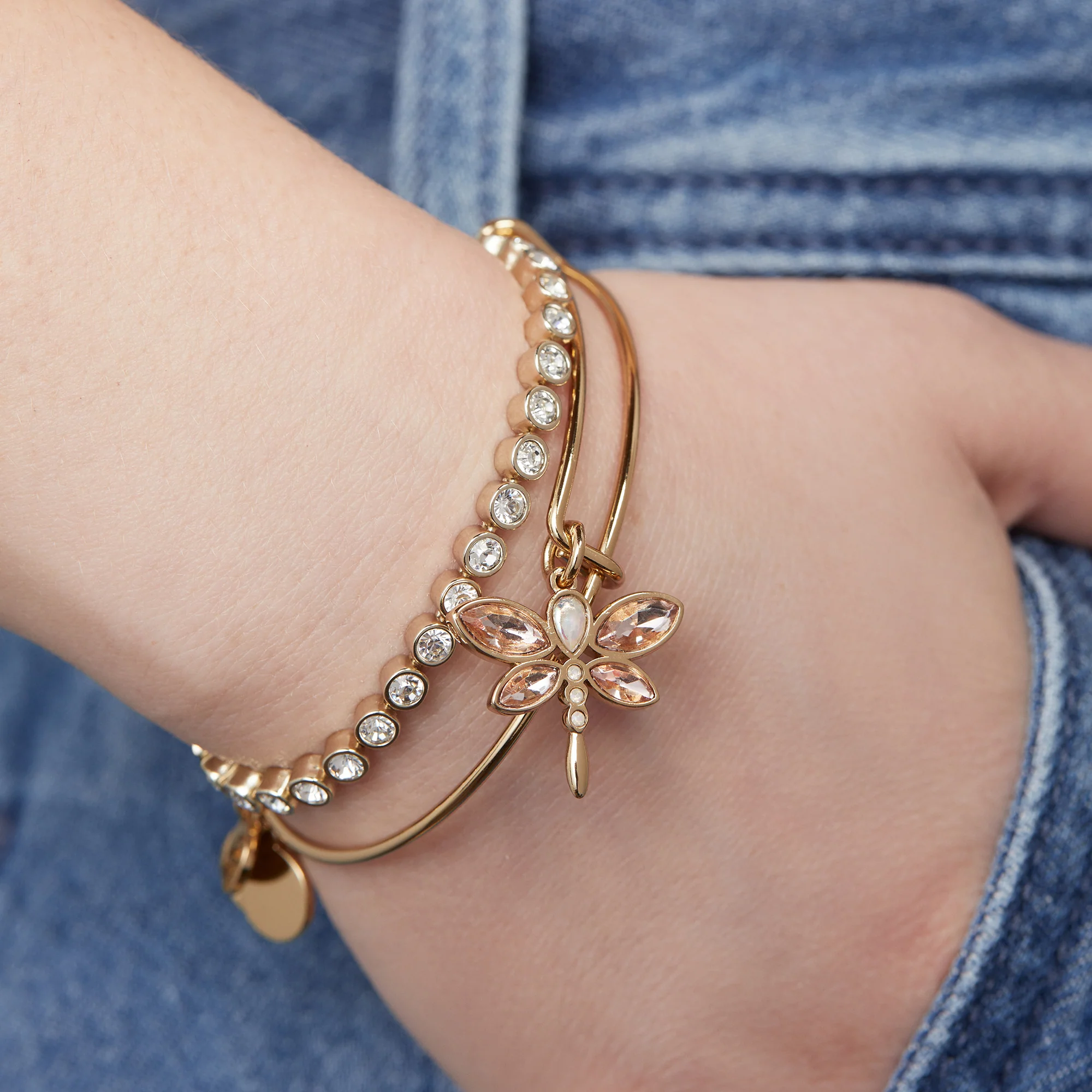 Crystal Dragonfly Bangle - Image 2