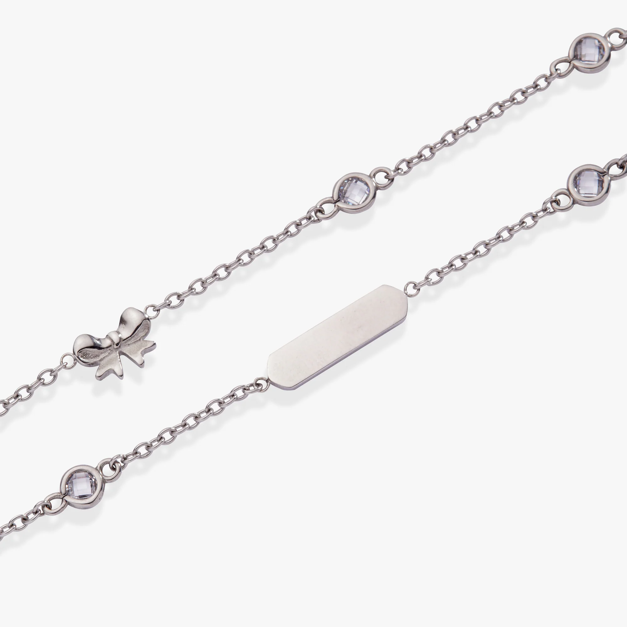 Bow Chain Double Strand Bracelet - Image 4