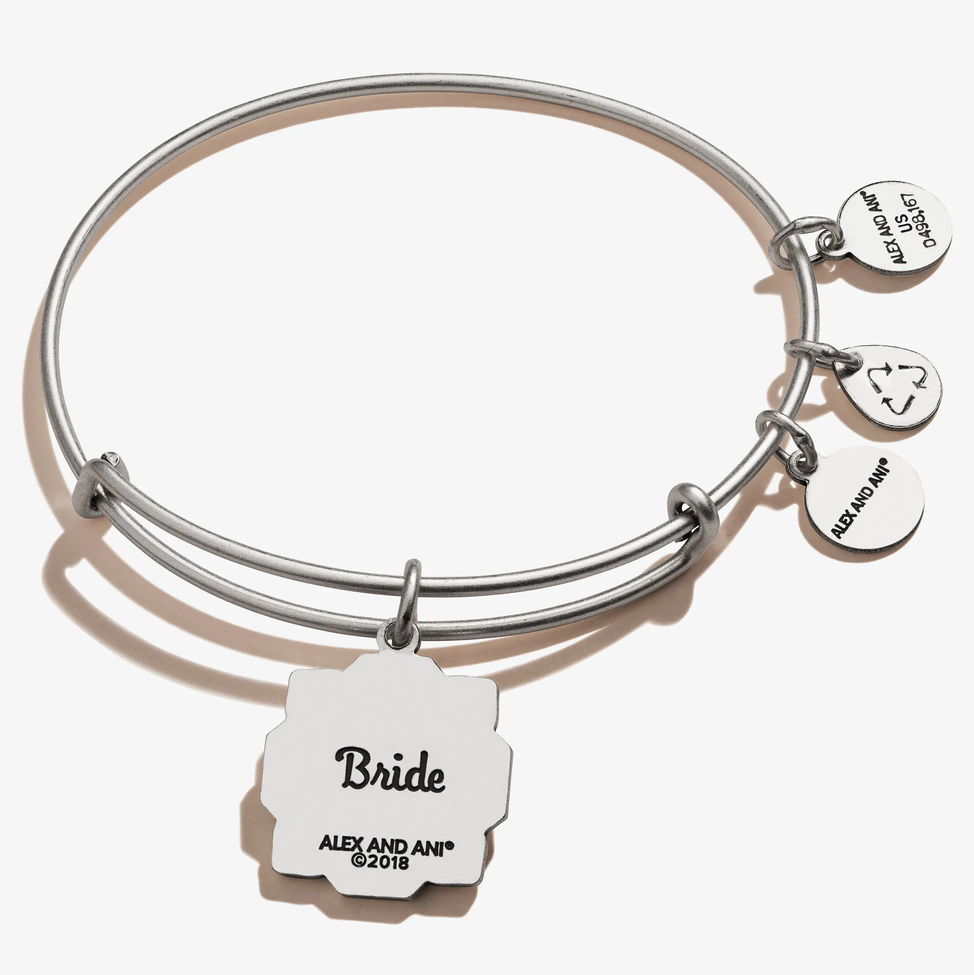 'Happily Ever After' Bride Charm Bangle - Image 2