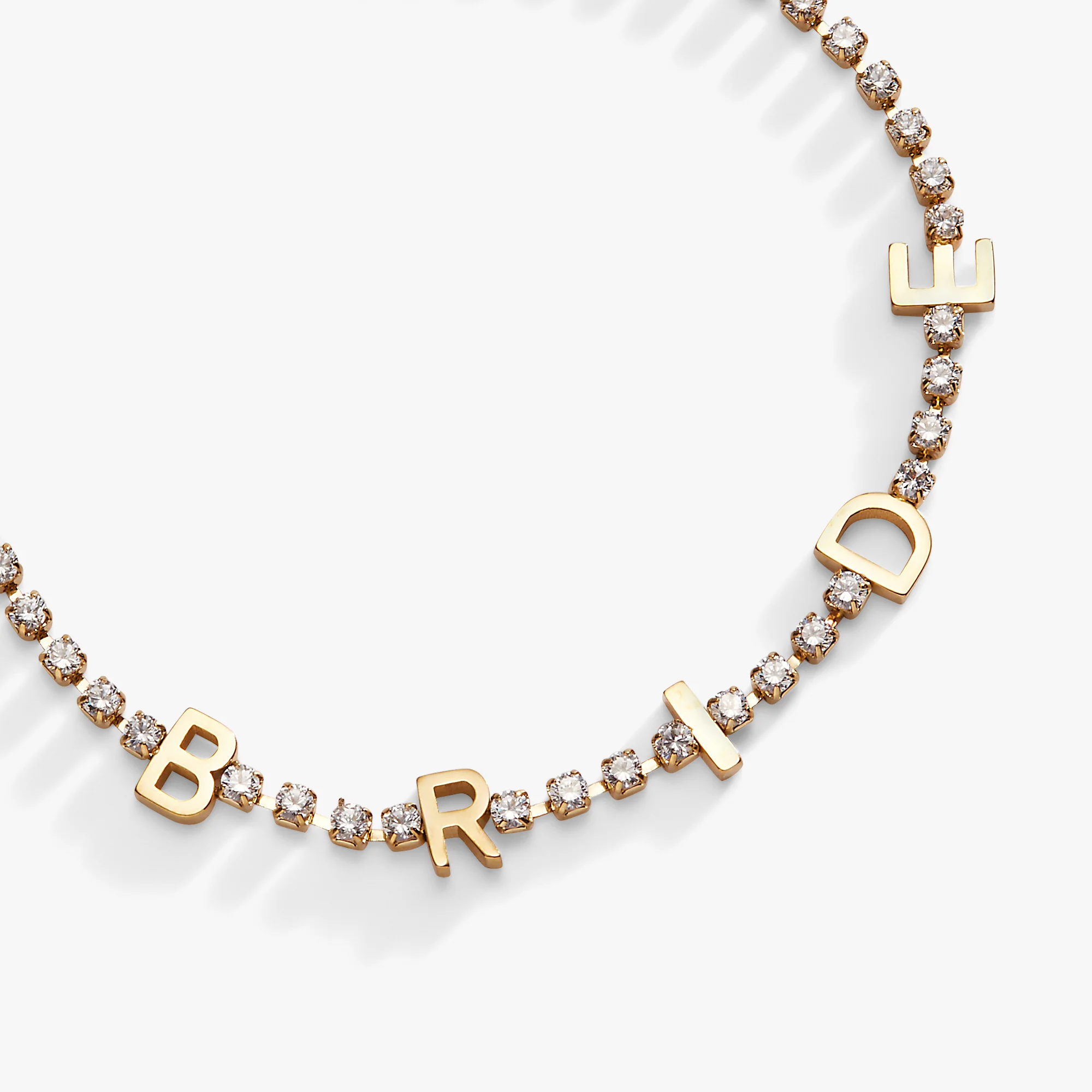 "Bride" Crystal Tennis Bracelet - Image 4