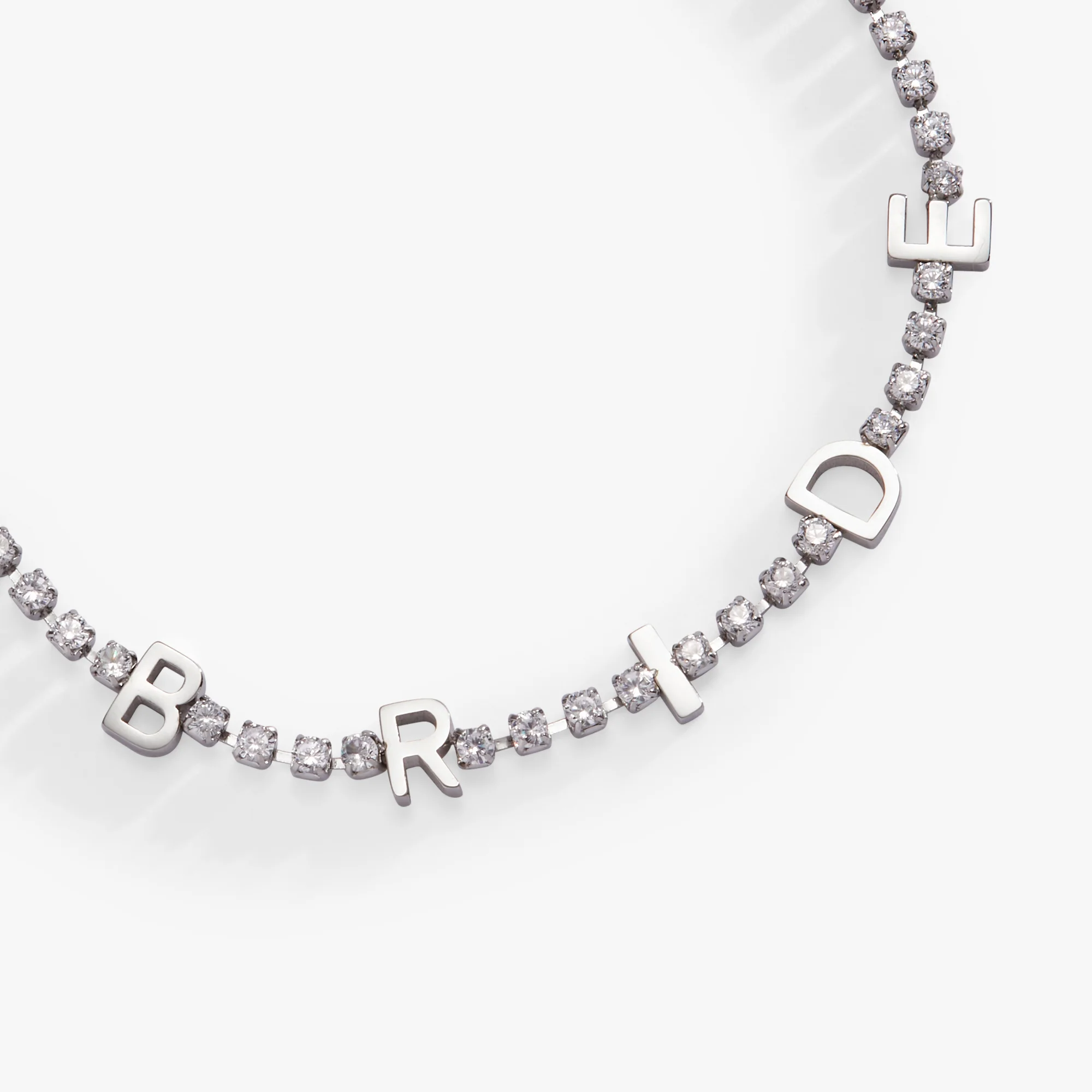 "Bride" Crystal Tennis Bracelet - Image 5