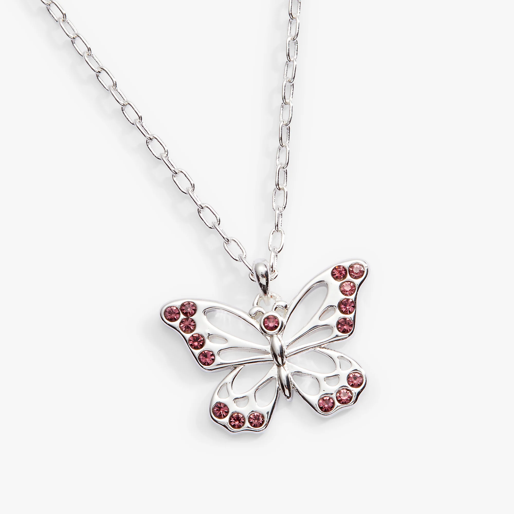Butterfly and Crystal Necklace - Image 2
