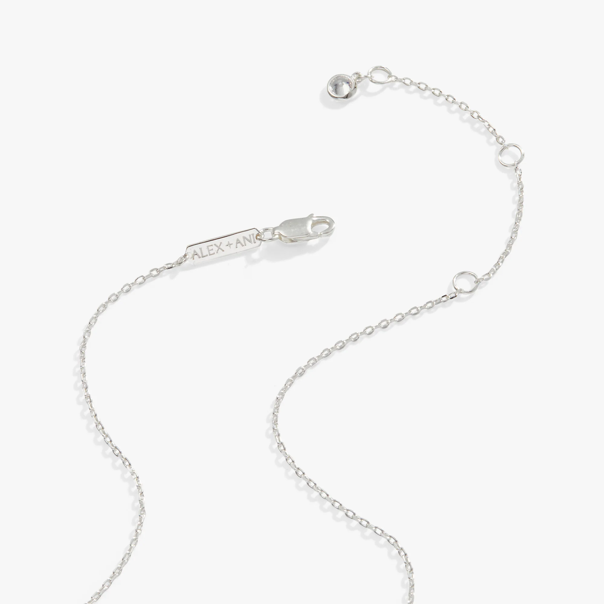 Butterfly + Crystal Necklace, Adjustable - Image 4