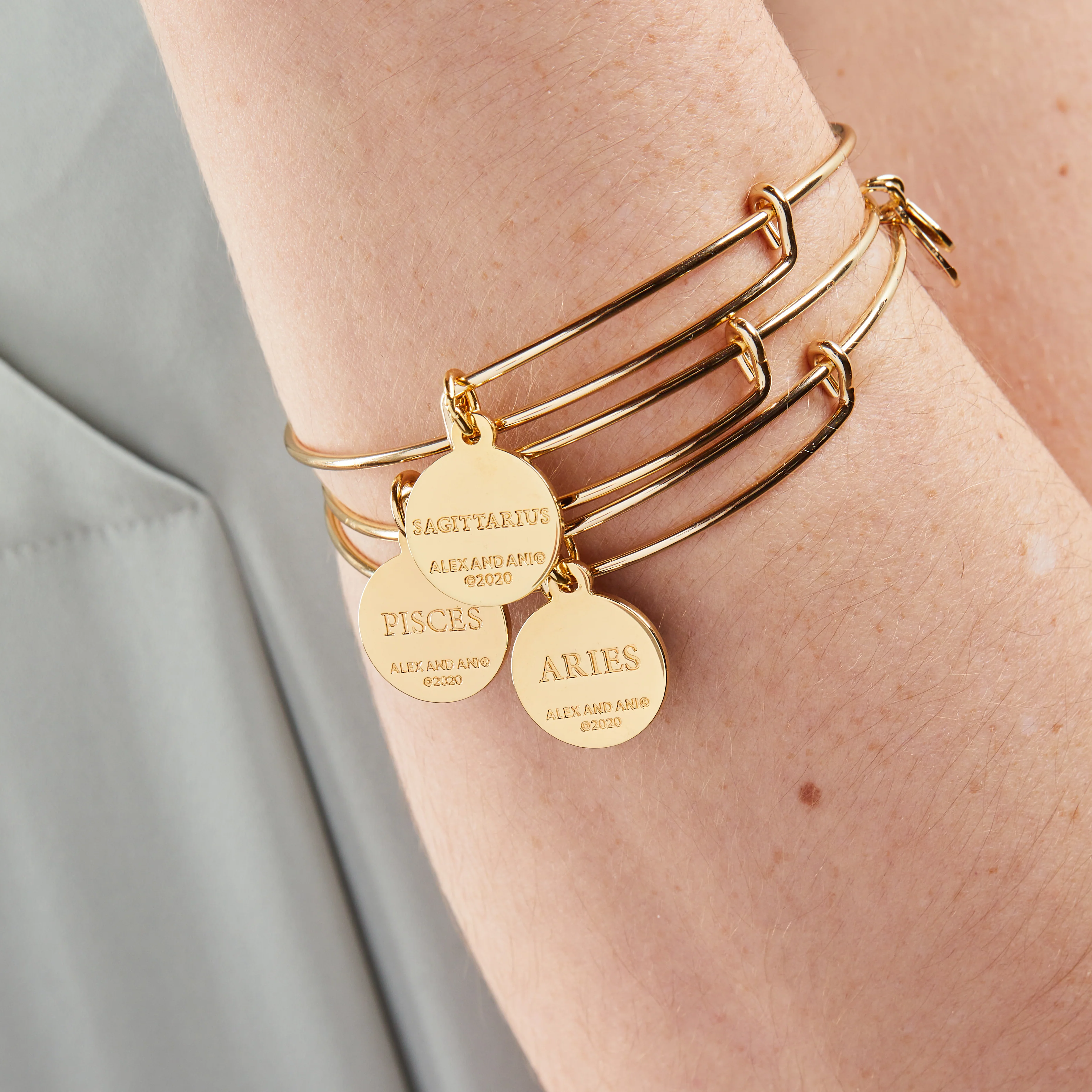 Cancer Zodiac Charm Bangle - Image 8