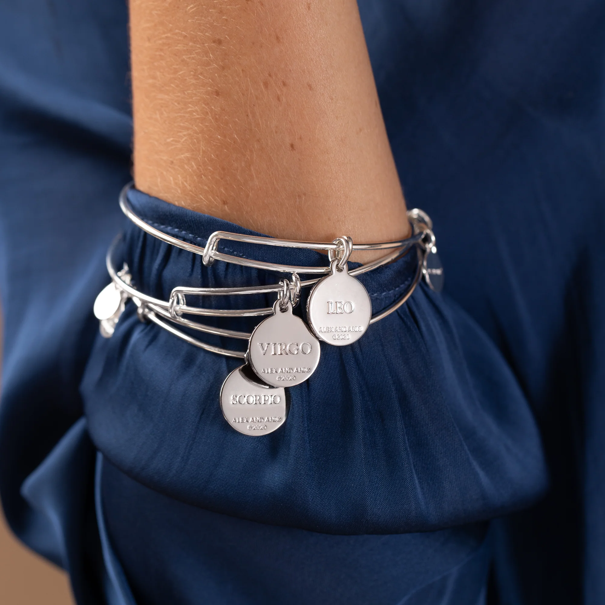 Capricorn Zodiac Charm Bangle - Image 4