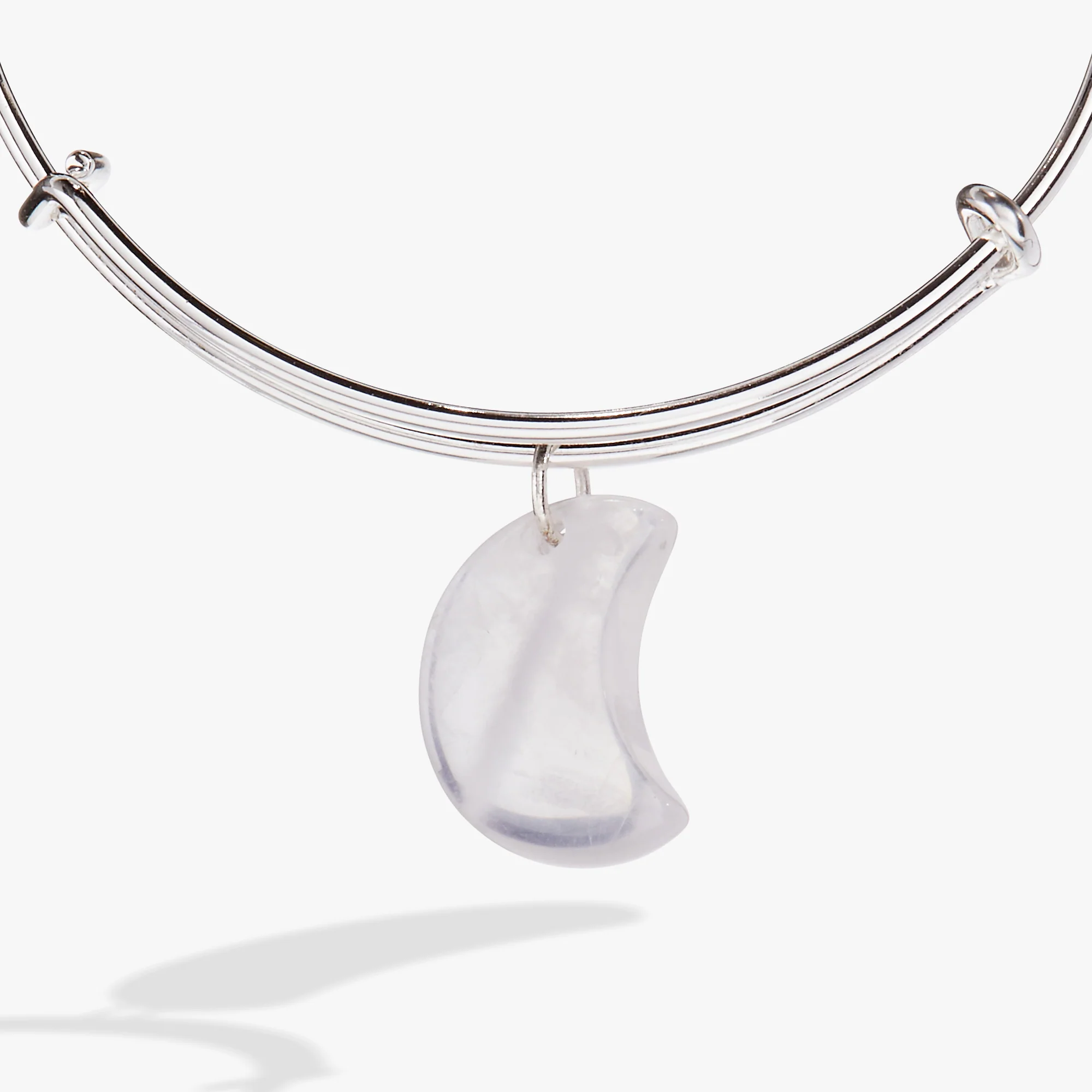 Carved Moonstone Moon Bangle - Image 2