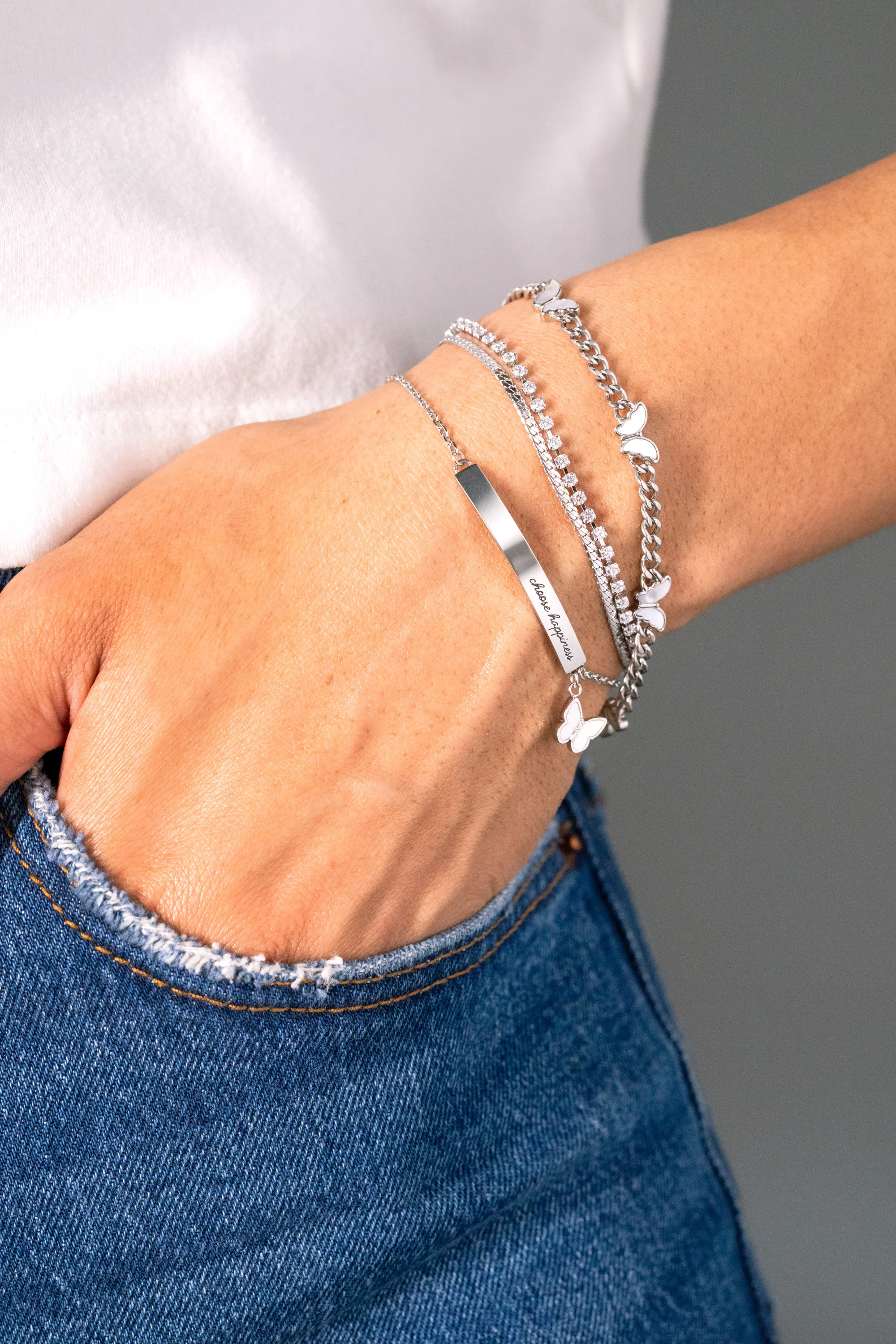 “Choose Happiness” Inline Bracelet - Image 4