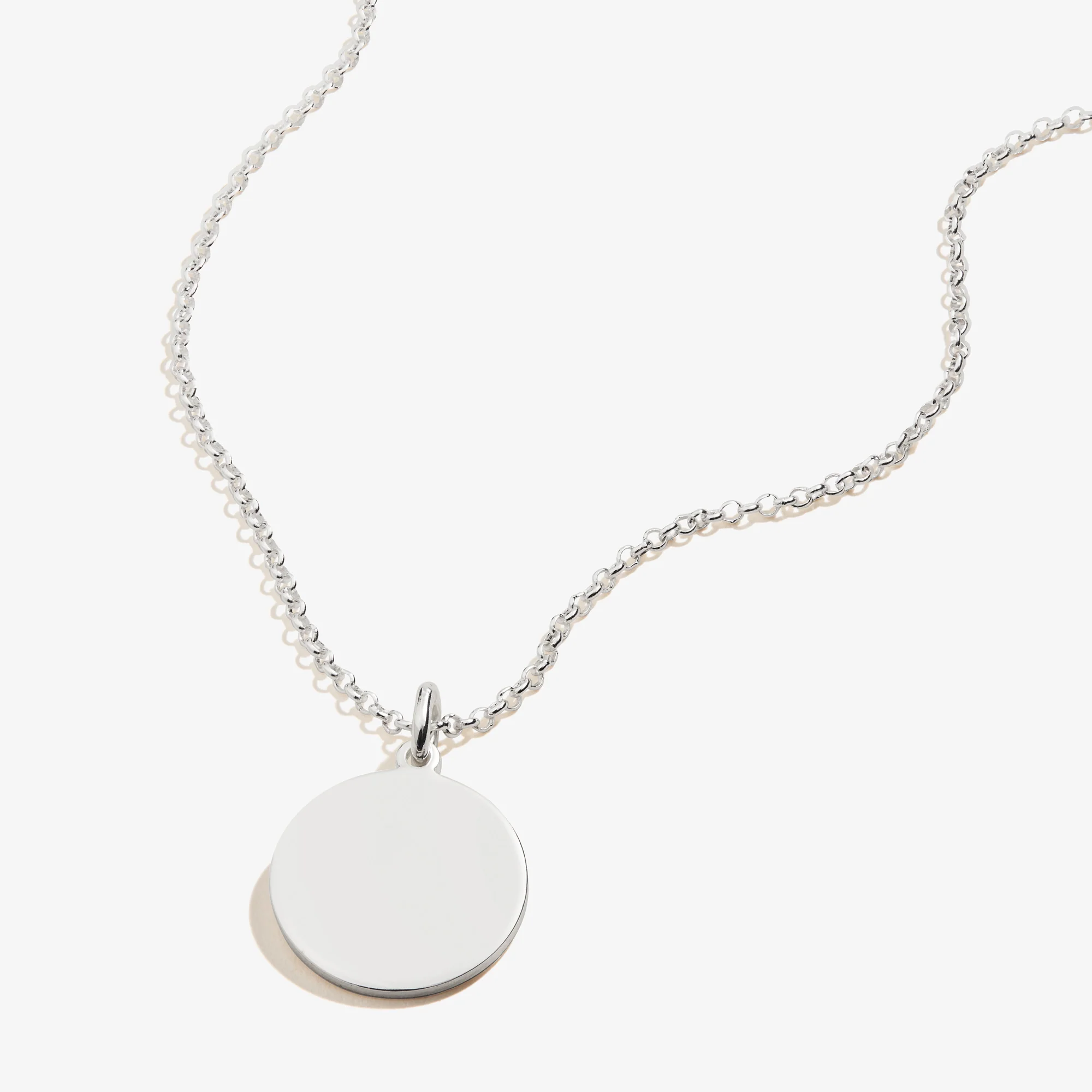 Circle Charm Necklace, 21'' - Image 3