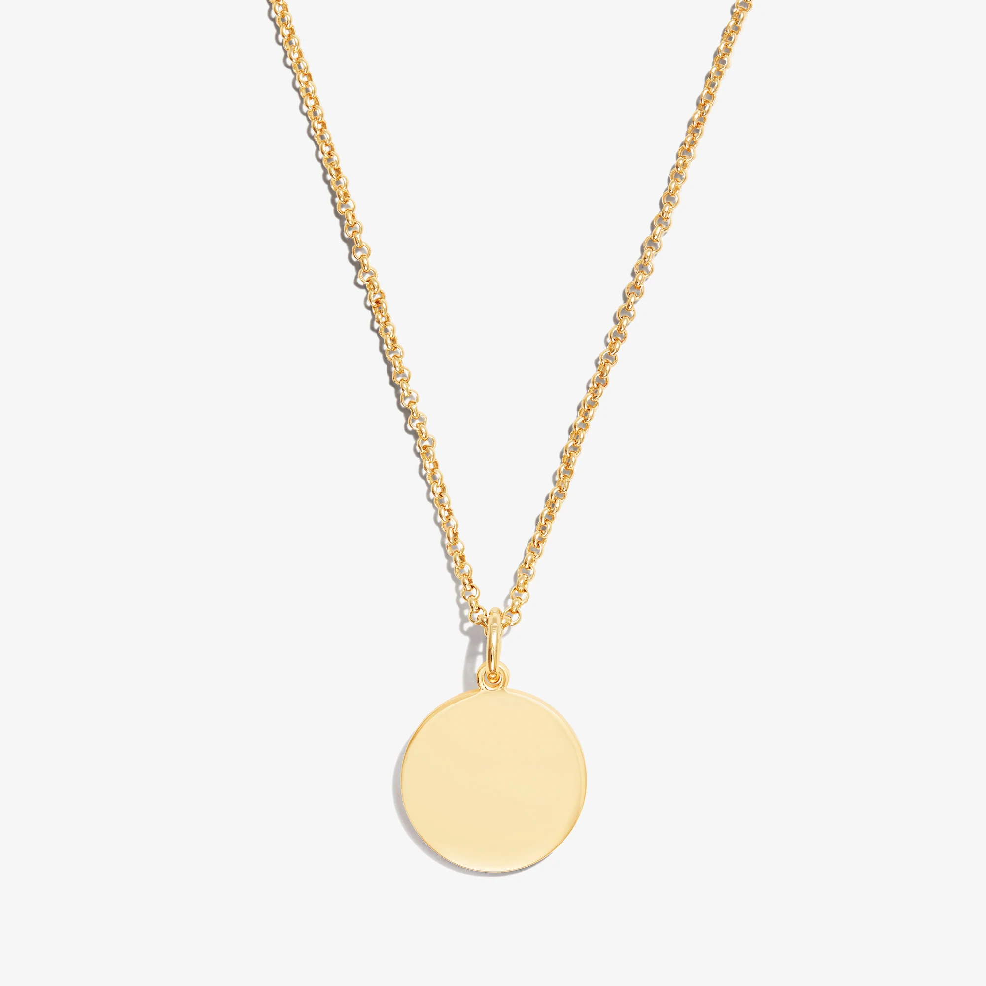Circle Charm Necklace, 21'' - Image 5