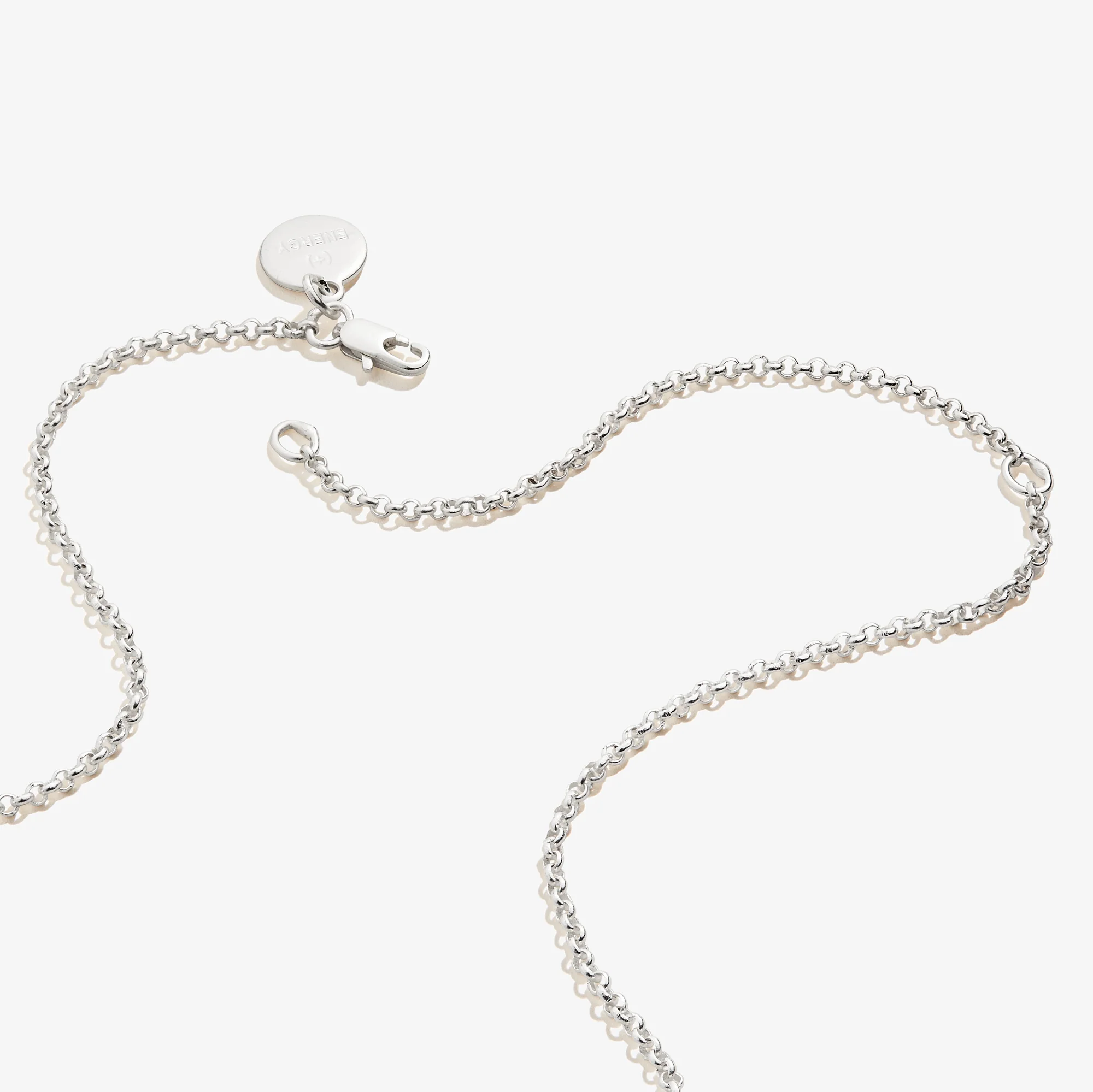 Small Circle Charm Necklace, 19'' - Image 4