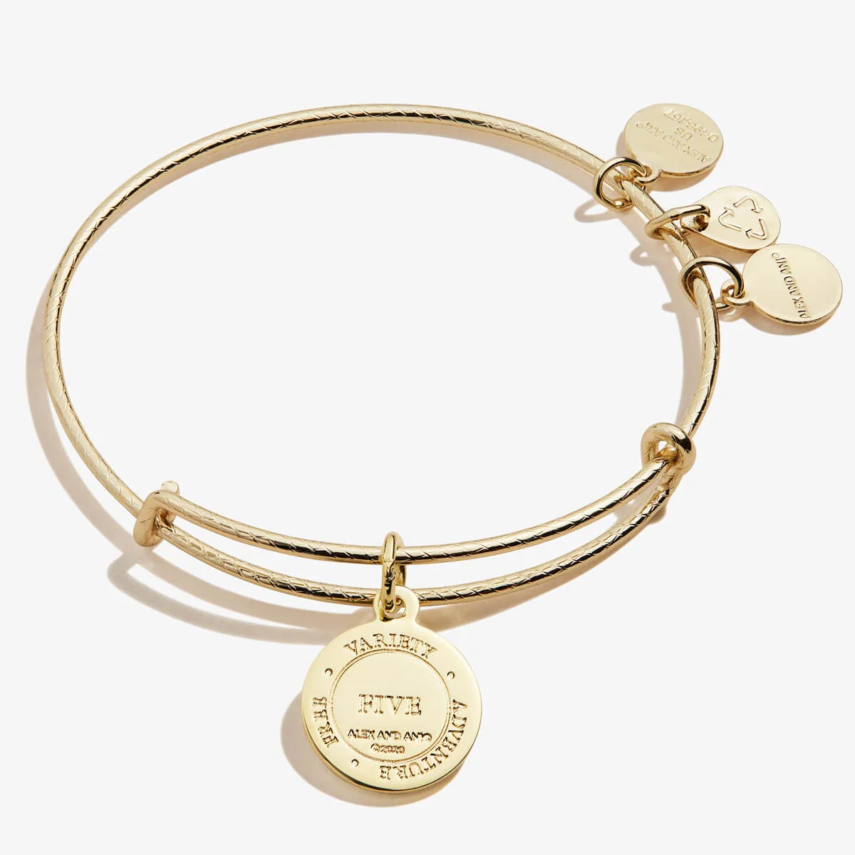 Number 5 Charm Bangle | Free, Variety, and Adventure - Image 5