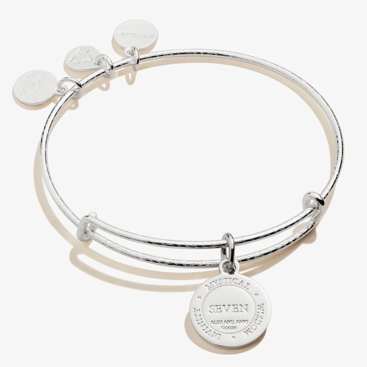 Number 7 Charm Bangle | Mystical, Wisdom, and Divinity - Image 2