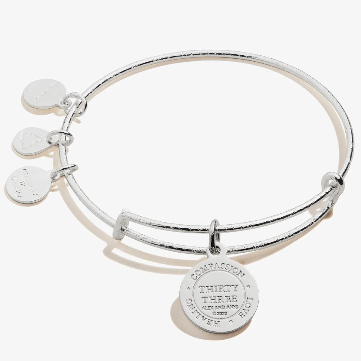 Number 33 Charm Bangle | Teacher, Generous, and Compassion - Image 2