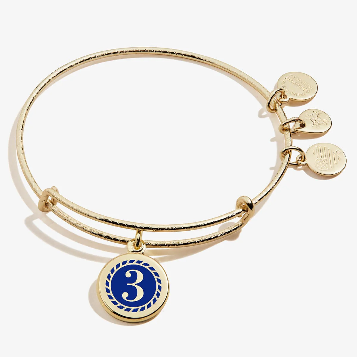 Number 3 Charm Bangle | Wholeness, Creativity, and Intuition - Image 4