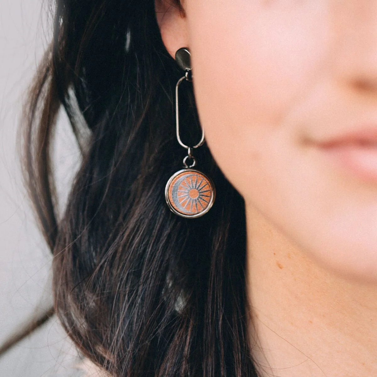 Cosmic Balance Drop Earrings - Image 2