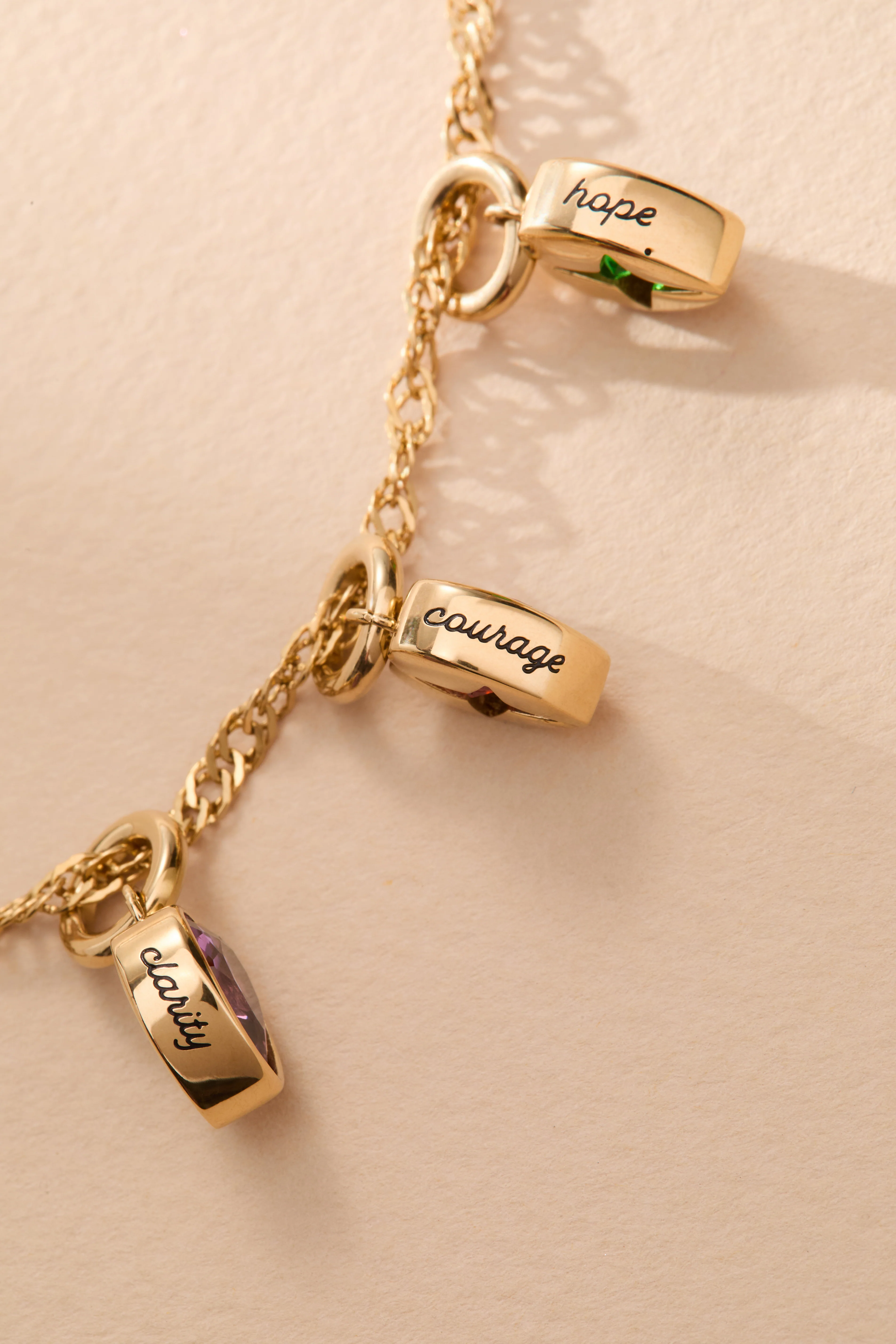 January 'Courage' Heart Birthstone Charm - Image 8