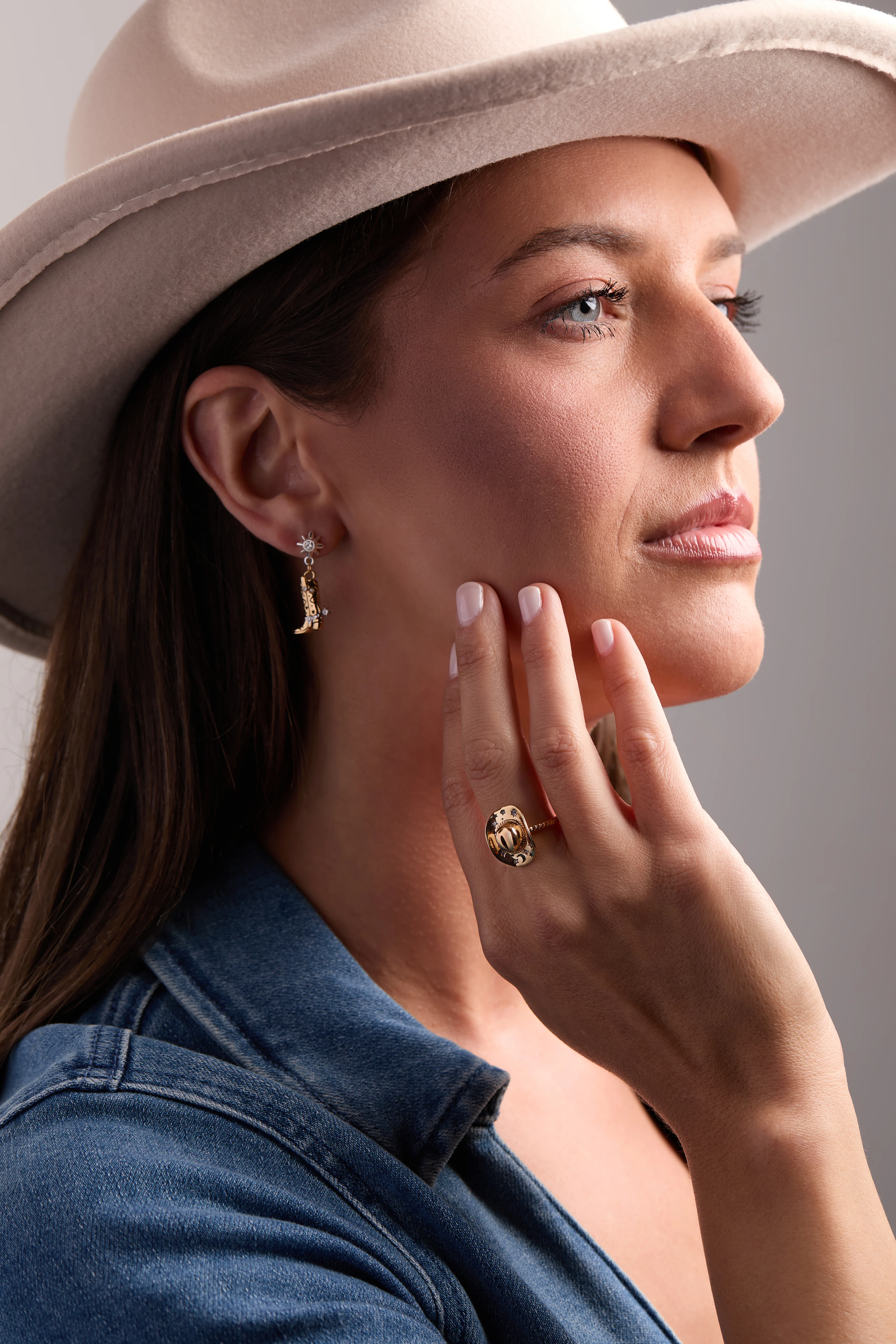 Cowgirl Boot Statement Earring - Image 4