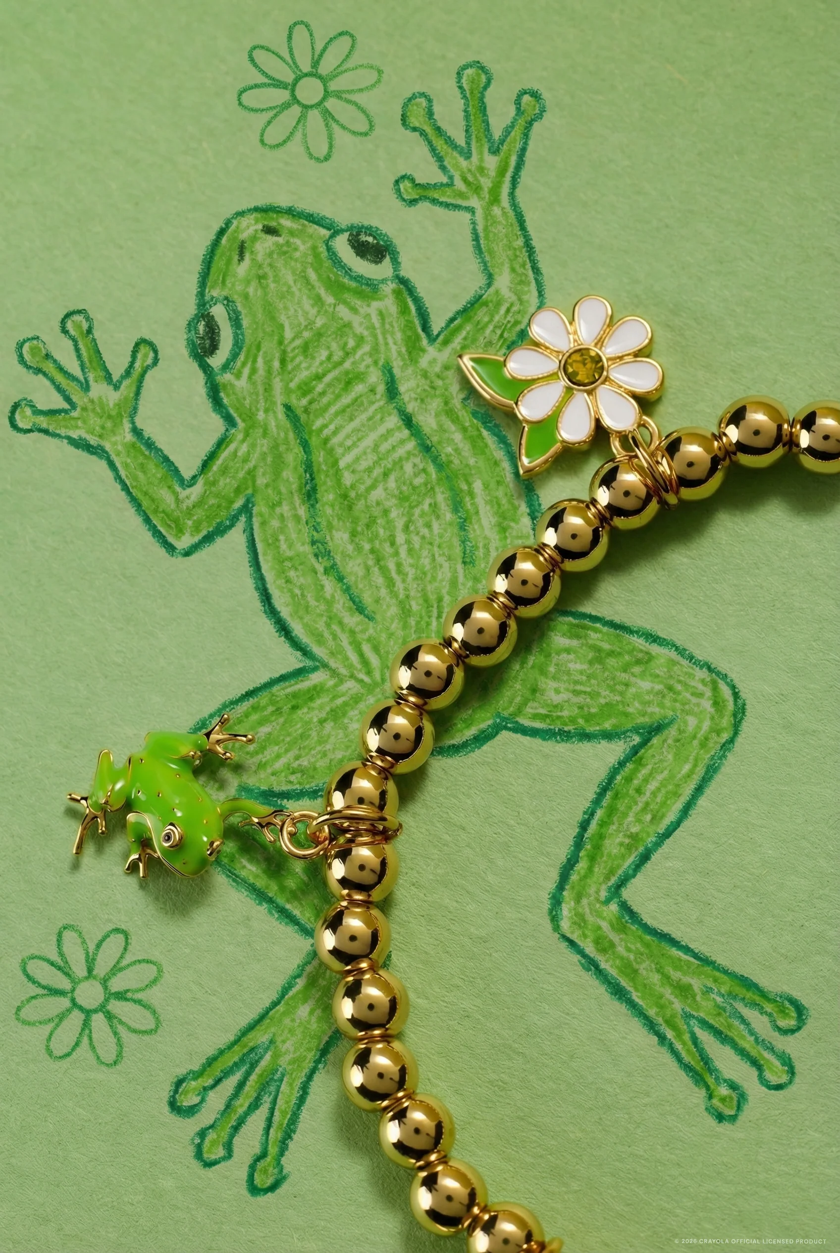 Crayola Forest Green Charm Stretch Bracelet - Image 4