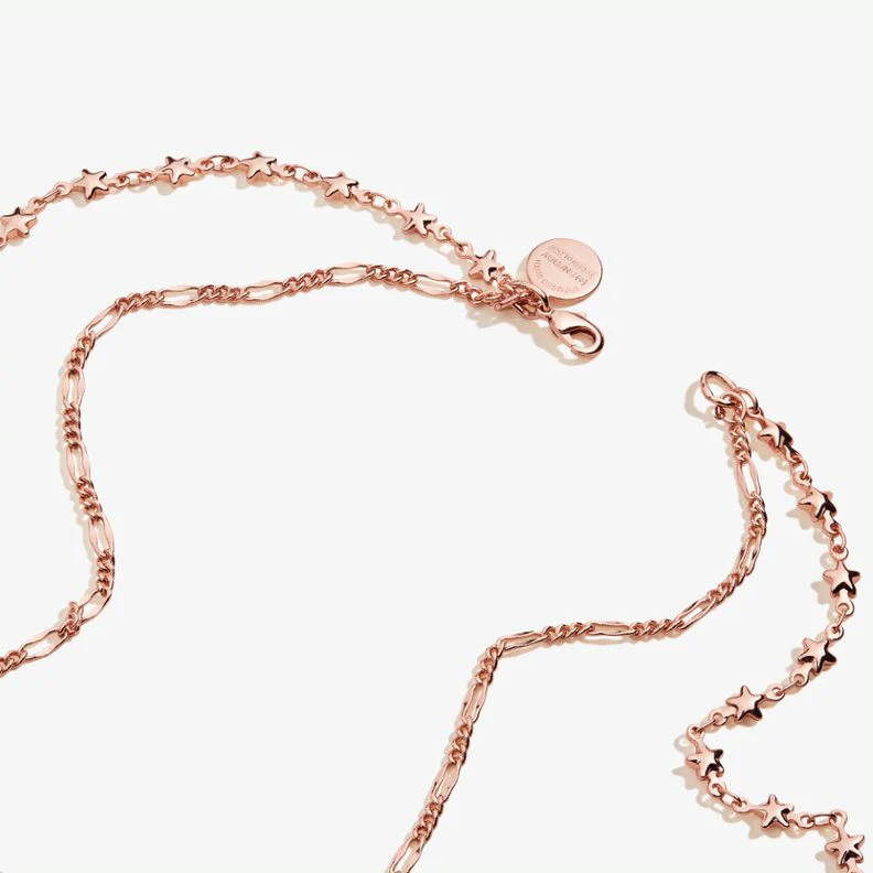 Crescent Moon Multi-Charm Layered Necklace - Image 3