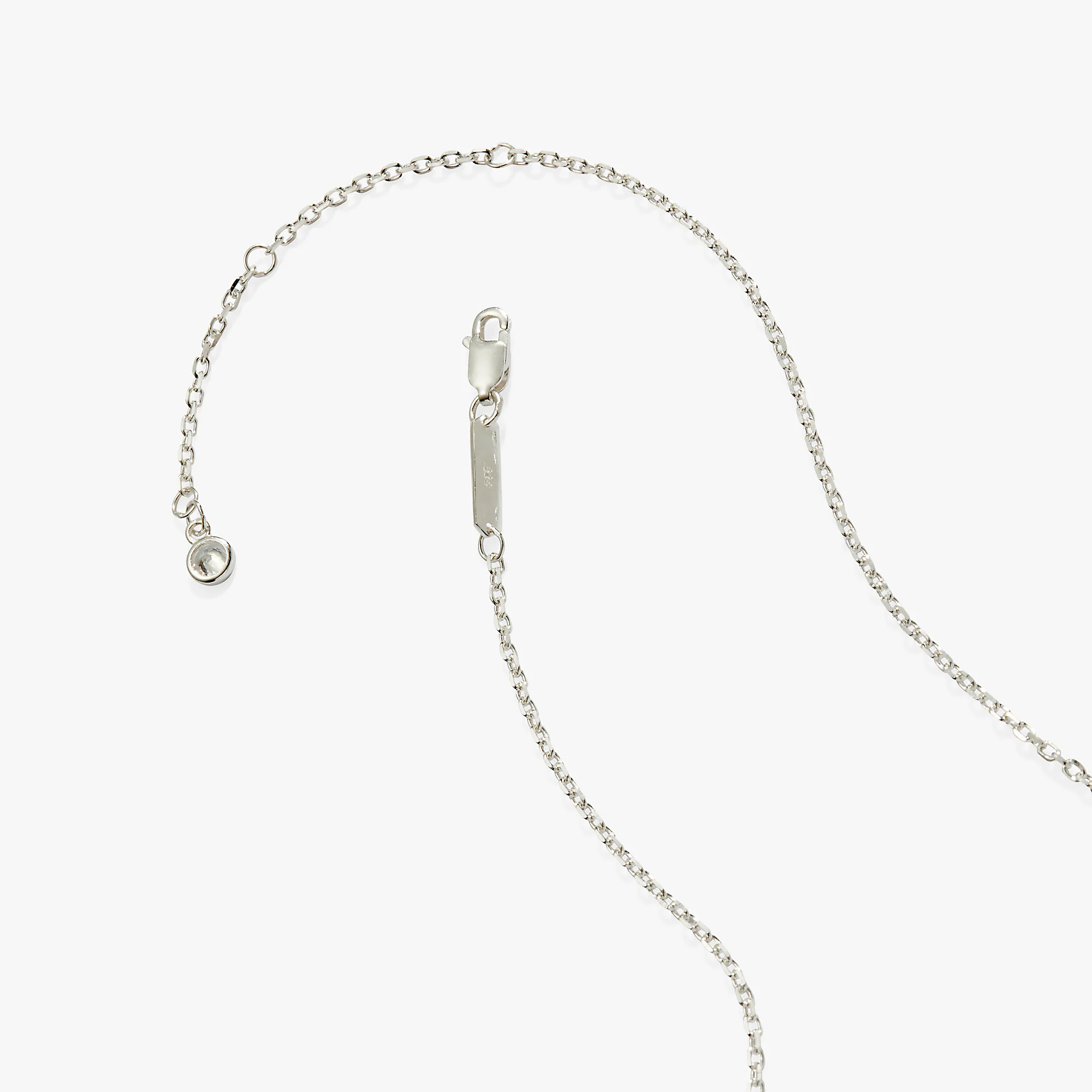Cross And Heart Necklace, Sterling Silver - Image 3