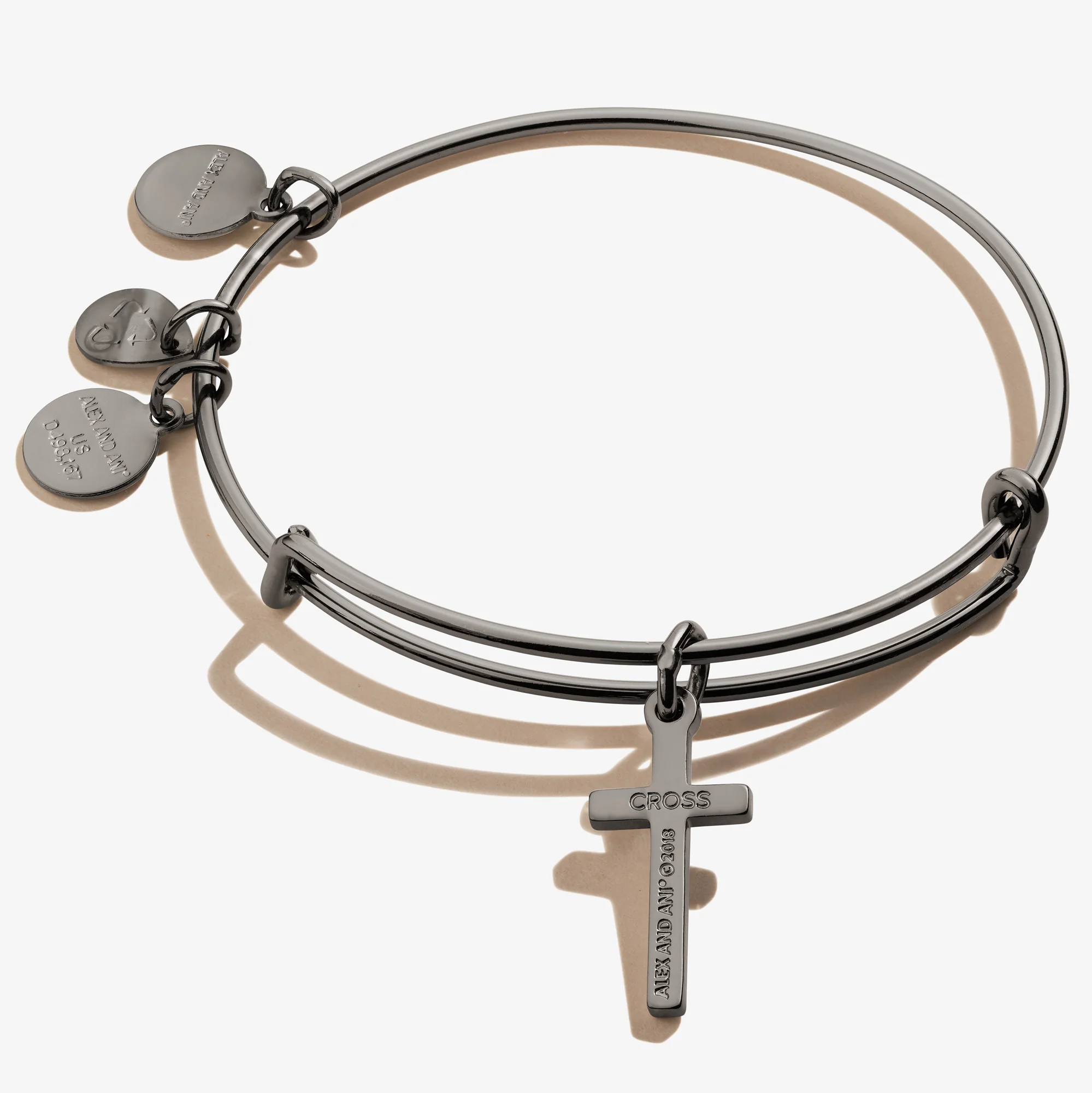 Cross Charm Bangle - Image 7