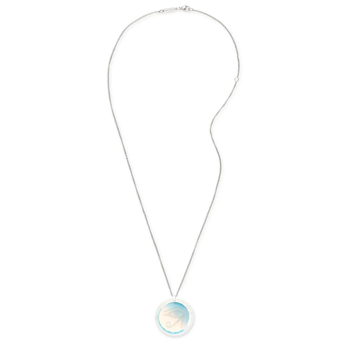 Crystal Eye of Horus Engraved Necklace - Image 2